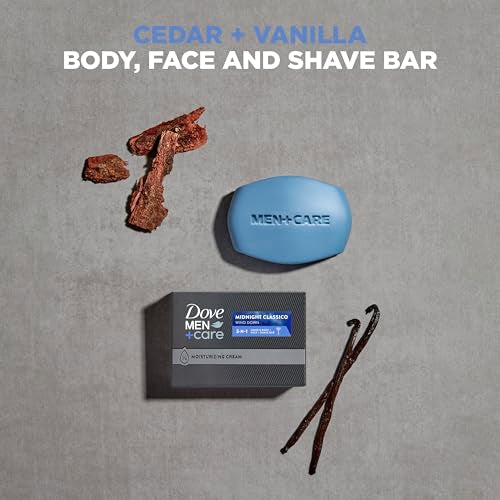 Dove Men+Care Hand & Body Face + Shave Bar Midnight Classico 10 count For Hydrated, Smooth Skin 3.75 oz