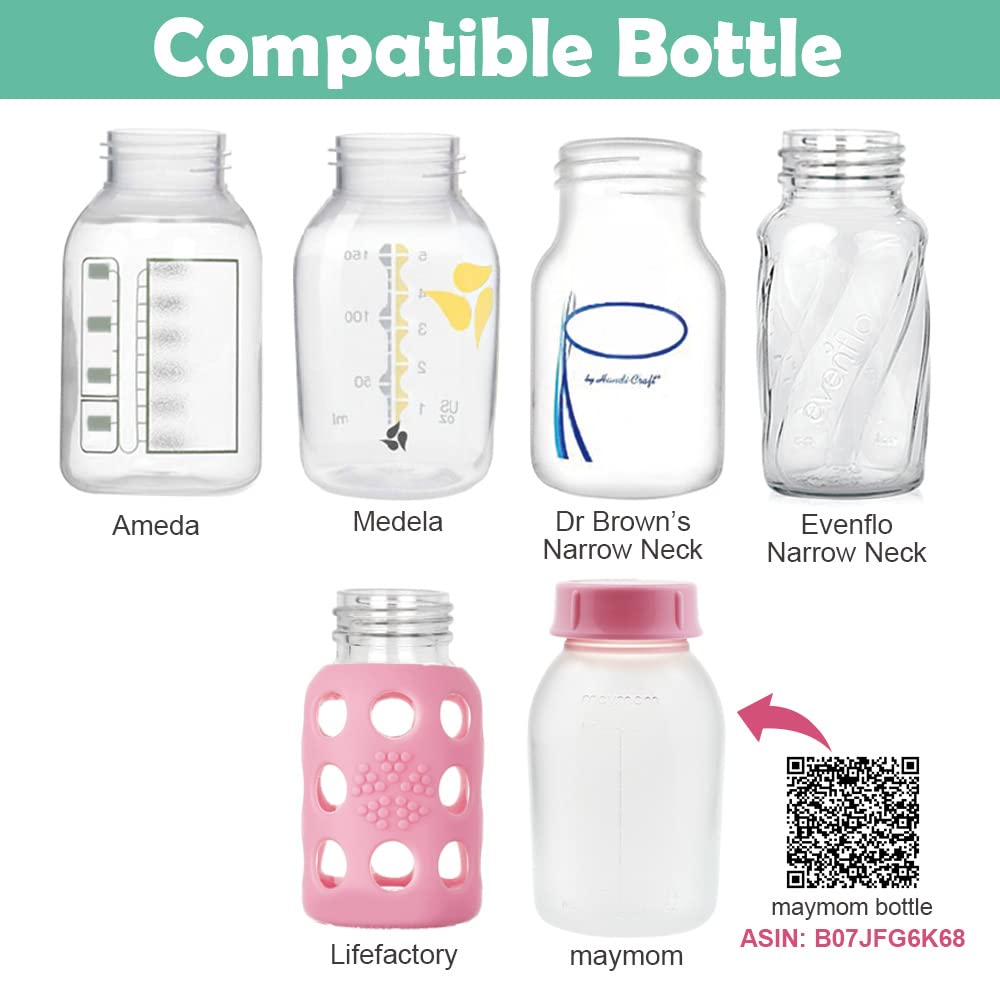 Maymom Pump Parts Compatible with Ameda Purely Yours Pumps; Incl. Silicone Membrane, Duckbill, Tubing, Flange; Replaces Ameda Spare Parts Kit (Flange 31 mm)