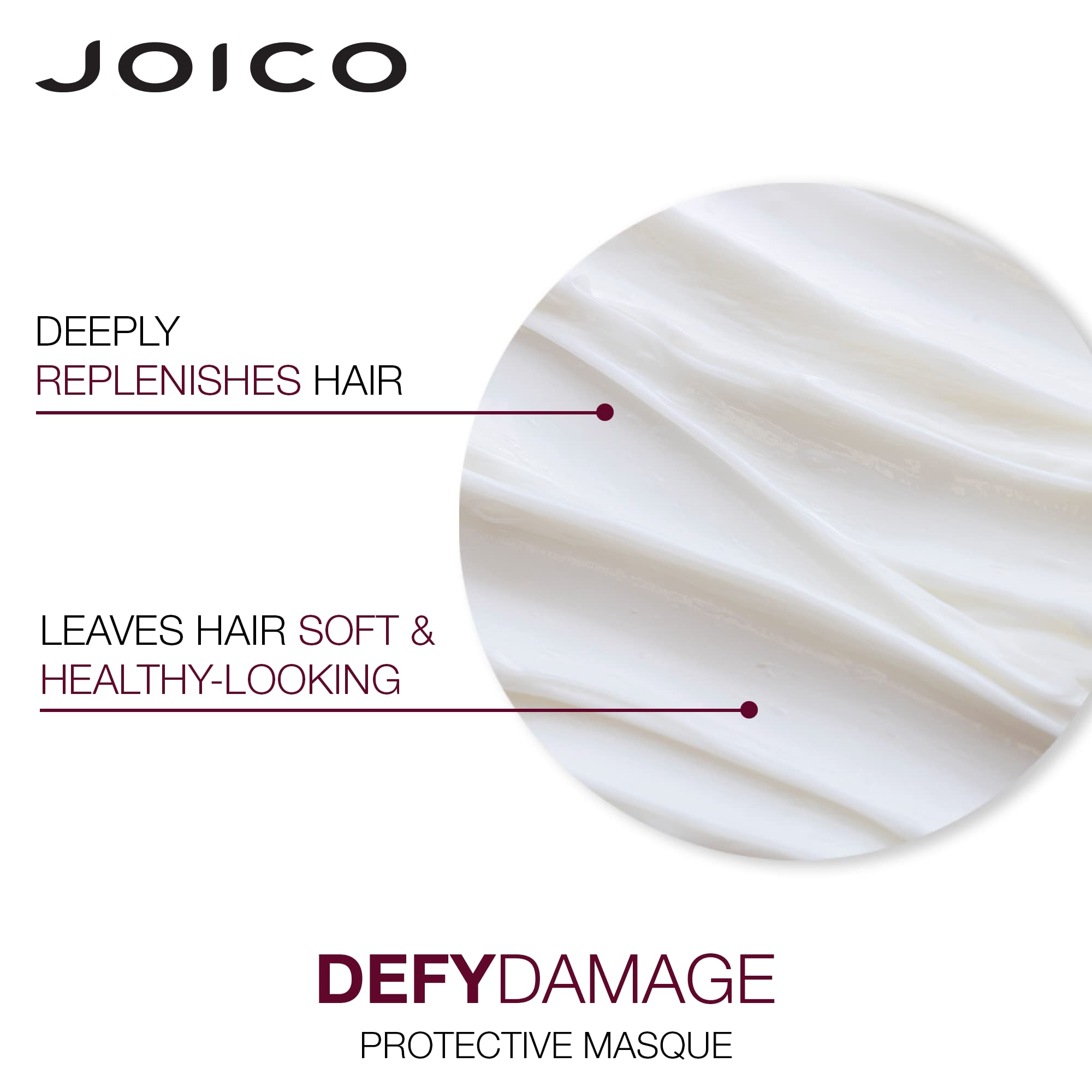 Joico Defy Damage Protective Masque | For Color-Treated Hair | Strengthen Bonds & Preserve Hair Color | With Moringa Seed Oil & Arginine | 1.7 Fl Oz