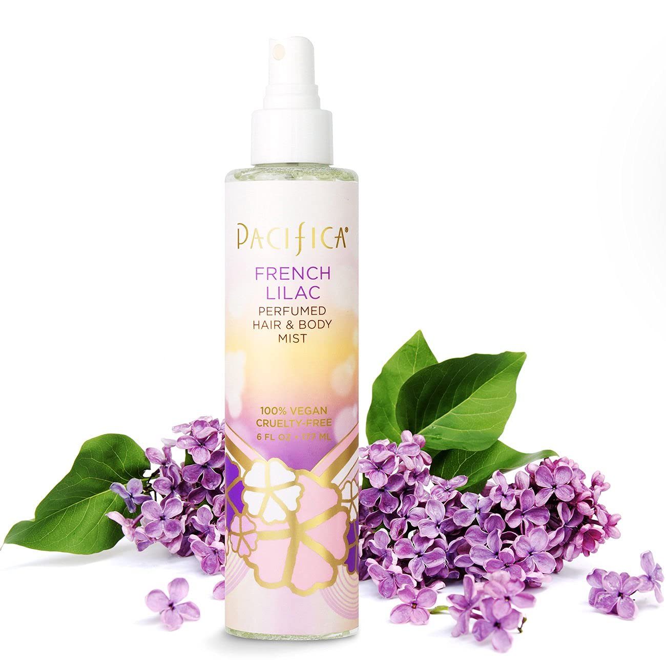Pacifica Hair & Body Mist - French Lilac Hair & Body Spray for Women - Body Mist Perfumes for Women - Hair Perfume - Clean Fragrance - Fresh & Flora - Vegan & Cruelty-Free Dermatologist Tested