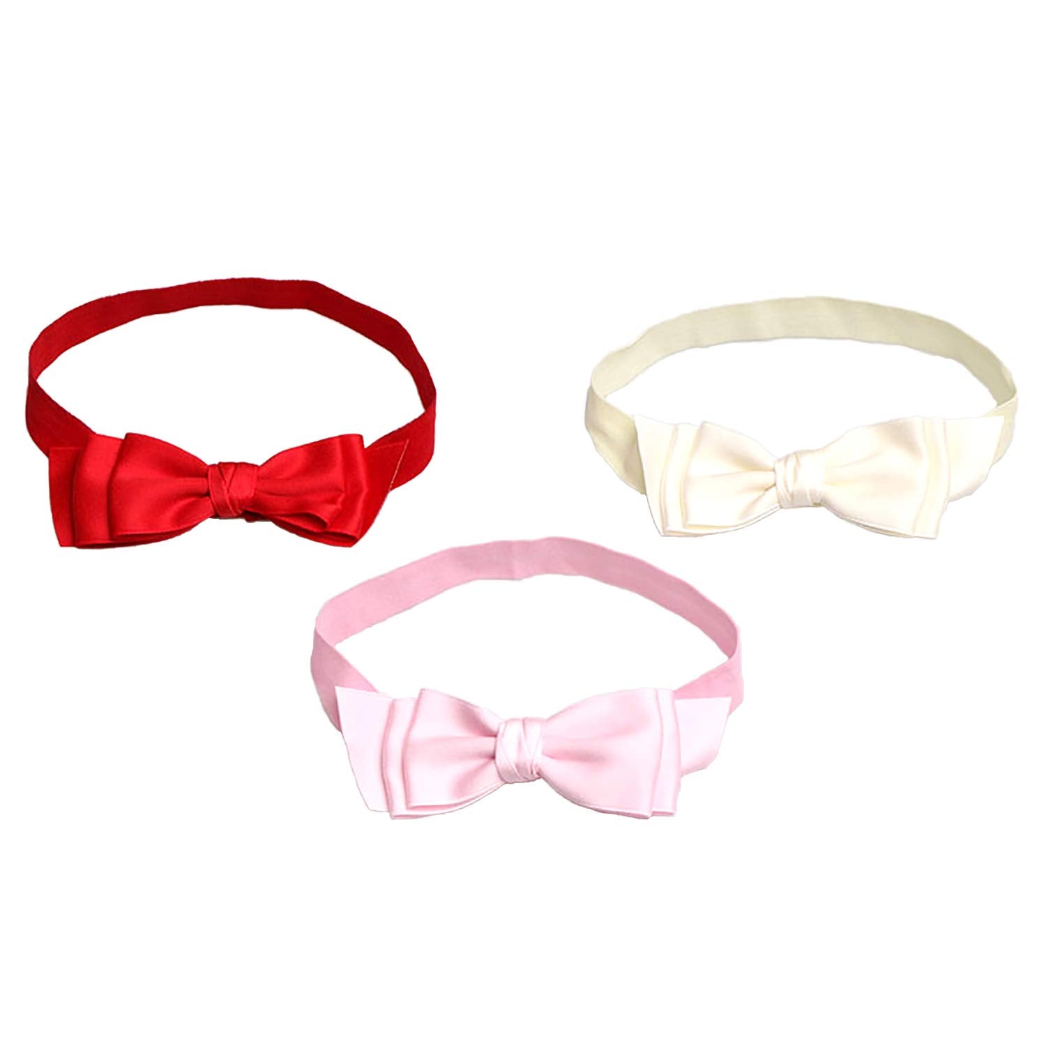 Onedor Baby Turban Knotted Elastic Headbands Wrap Hair Accessories for Infant, Toddler, Newborn Girls