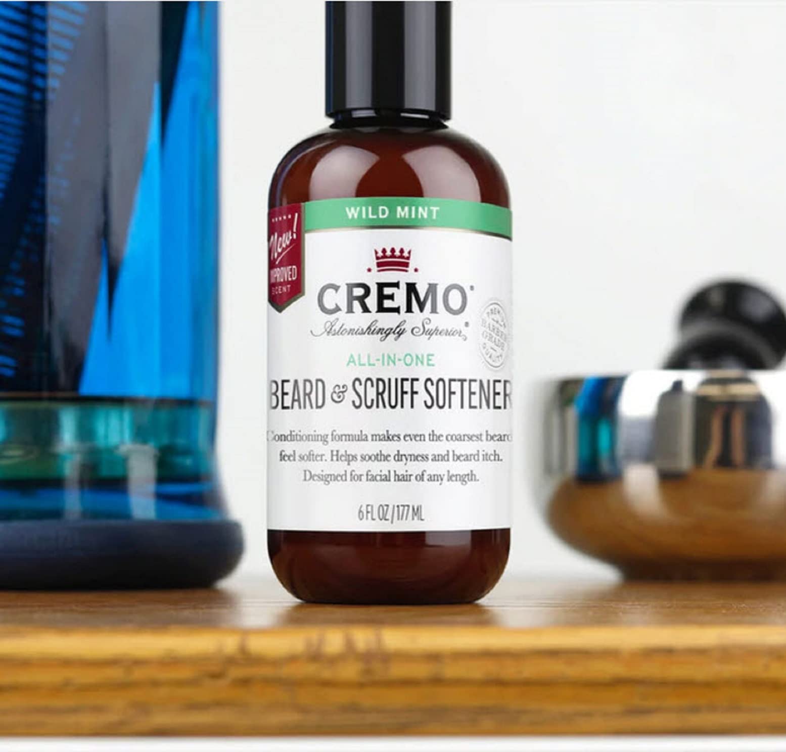 Mint Blend: Cremo Beard And Scruff Softener - Mint Blend - 6 Oz