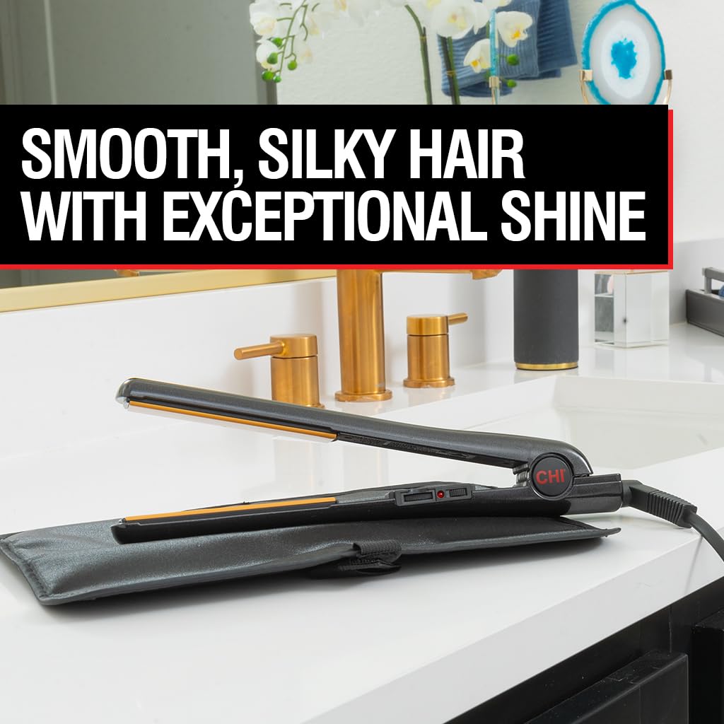 CHI PRO AIR 1 Ceramic Flat Iron in Onyx Black - Ionic Tourmaline Hair Straightener