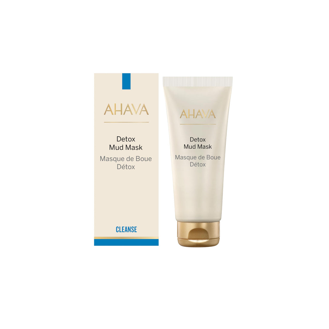 AHAVA Cleanse Detox Mud Mask - Dead Sea Mud-Based Mask to Maintain Your Skin’s Wellness & Radiance, Contains Kaolin, Hyaluronic Acid, OsmoGuard™- ‘Urban Shield’ Patent & Exclusive Osmoter™, 3.4 fl.oz