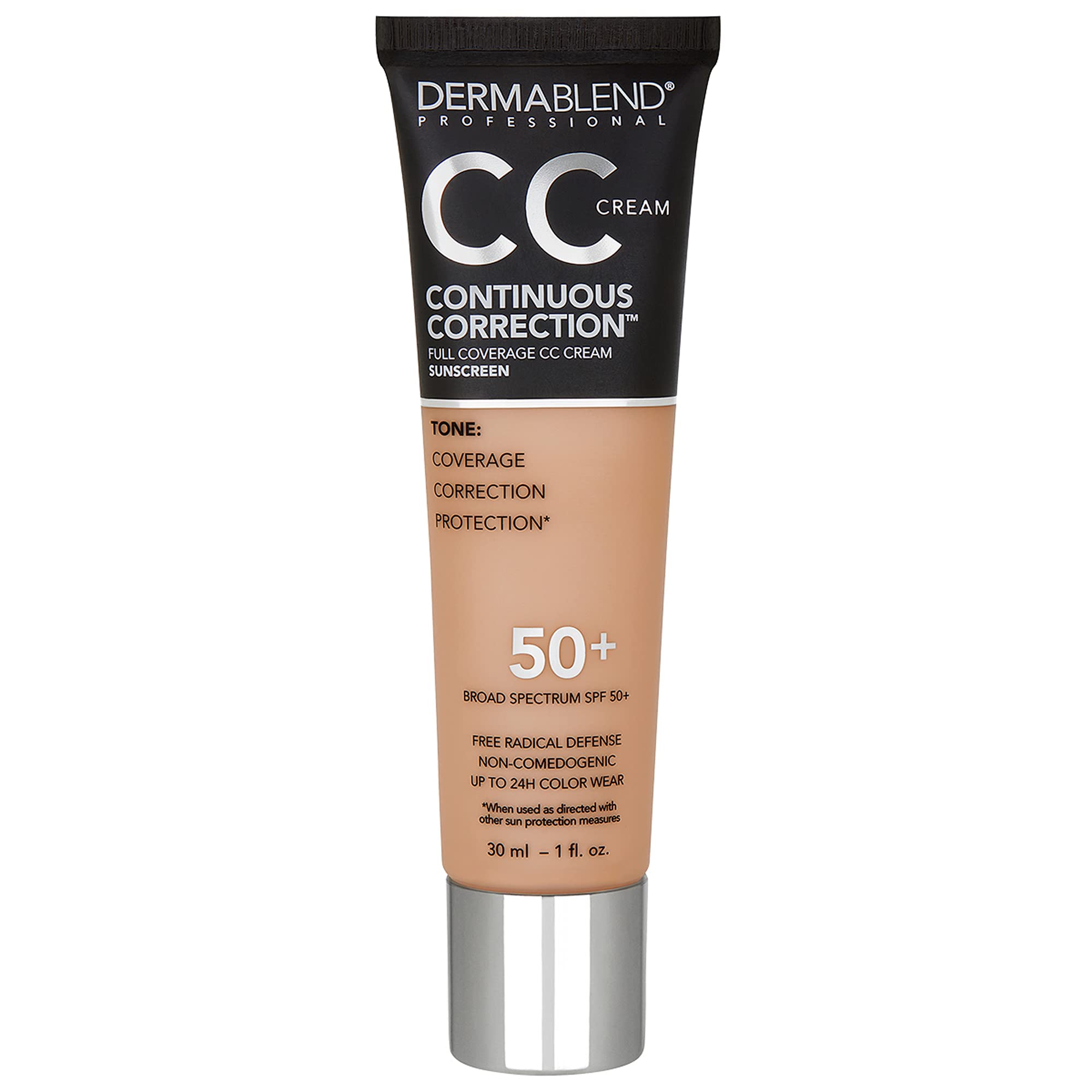 Dermablend Continuous Correction Tone-Evening CC Cream SPF 50+, 40N, 1 fl. oz.