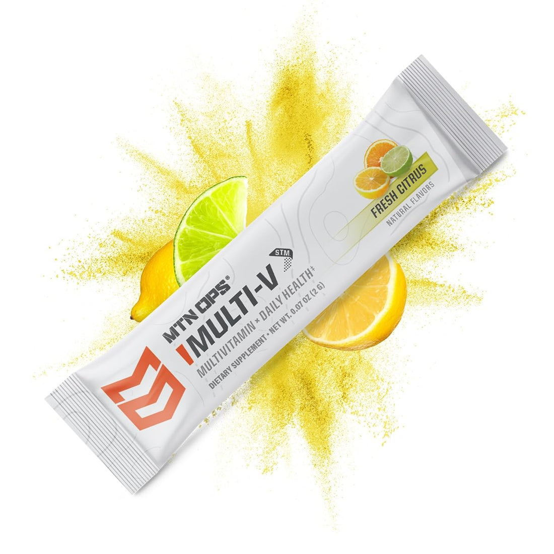 MTN OPS Multi-V, Daily Multivitamin for Women & Men with Immune Support, Safe for Kids, Gluten Free STM Packs, Variety of Flavors, 30 Servings