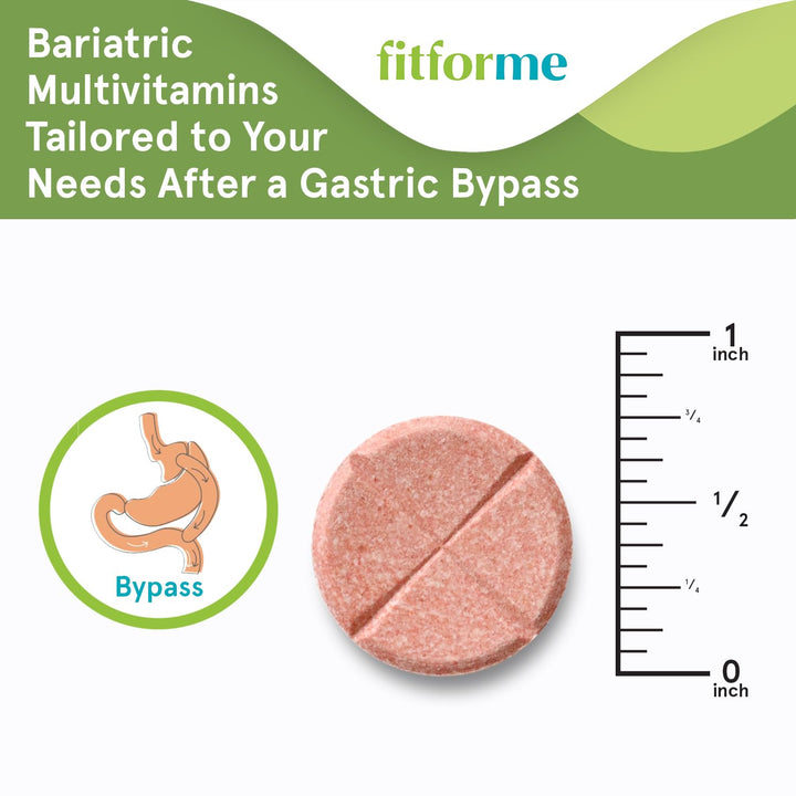 FitForMe Bariatric Multivitamins After Gastric Bypass - One a Day WLS Forte Chewable Starter Pack - 10 Days Supply of Vitamins & Minerals, Scientifically Proven - Last Batch