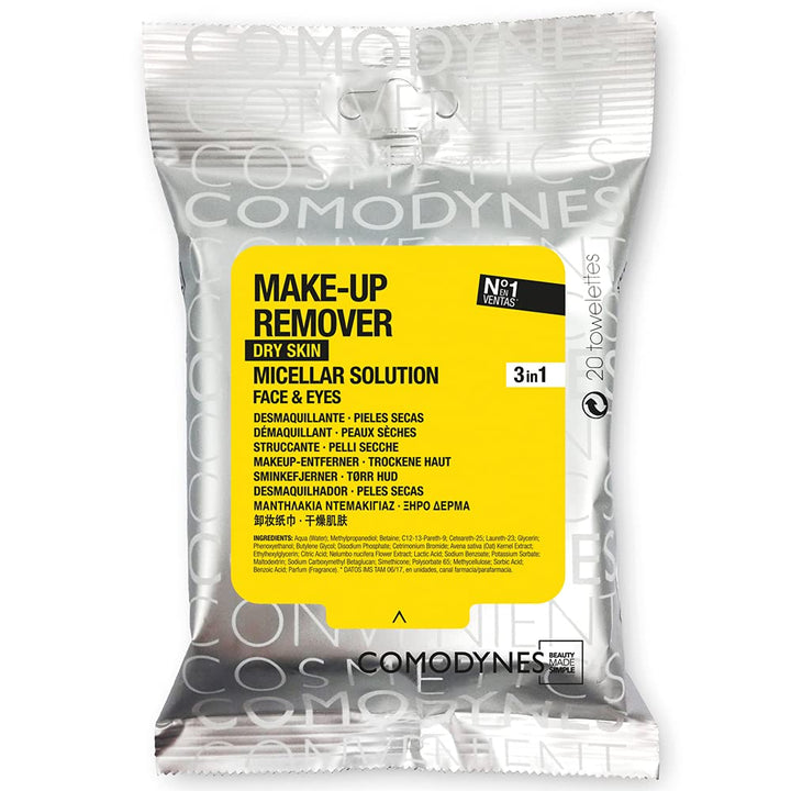 Comodynes Make Up Remover Towelandtes Sensitive And Dry Skin 20 Towelandtes