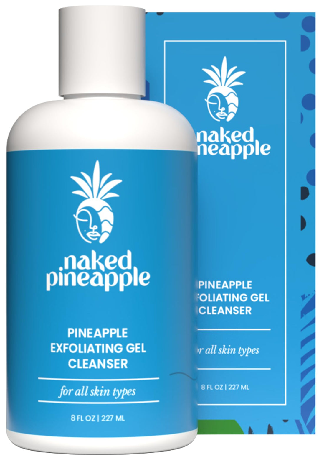 Naked Pineapple - Exfoliating Gel Cleanser with Enzymes, Daily Hydrating Cleanse, Gentle Exfoliation, Moisturizing for All Skin Types - 8oz