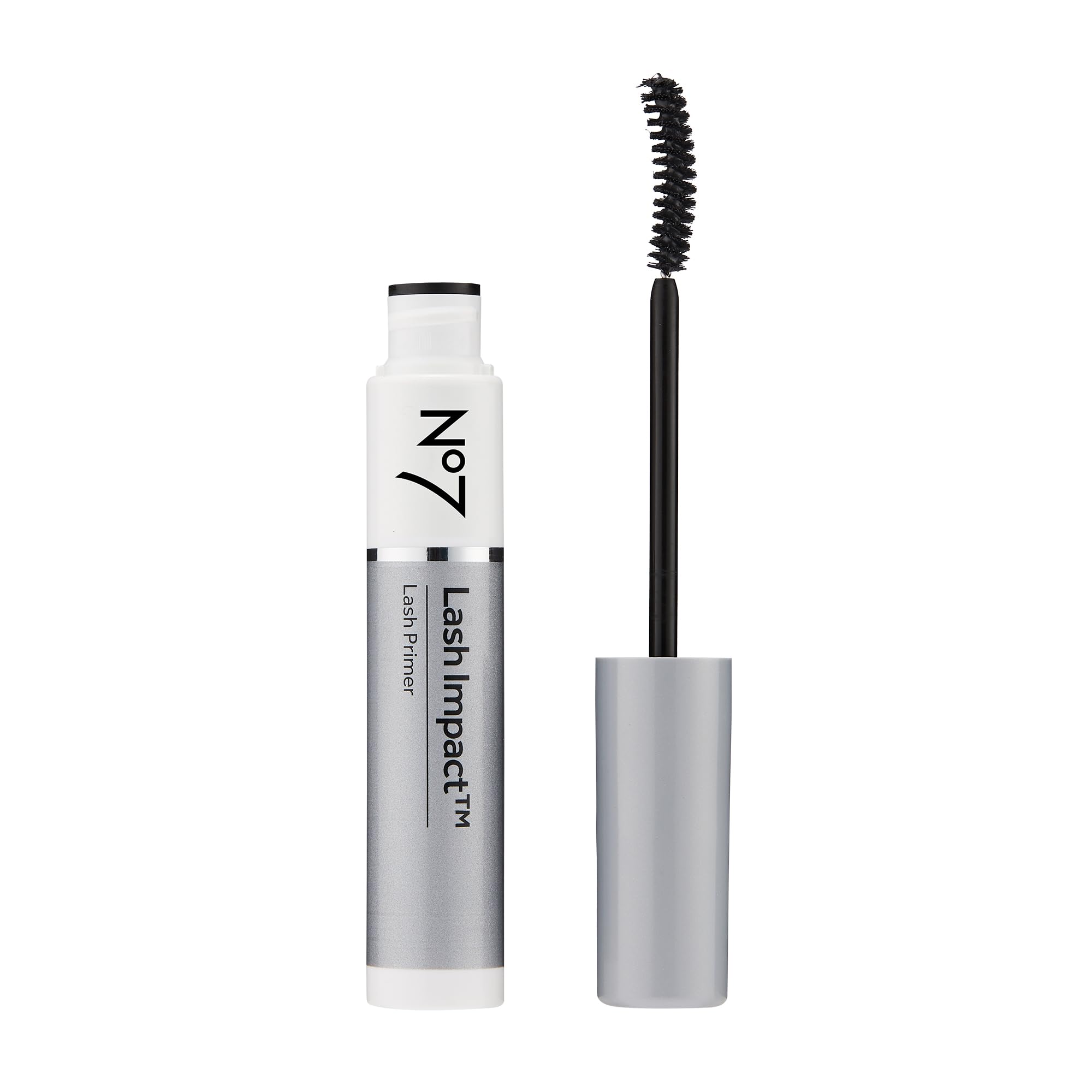 No7 Lash Impact Lash Primer - Eyelash and Mascara Primer for Top and Bottom Lashes - Defines, Primes, & Volumizes - Suitable for Sensitive Skin (0.2 Fl Oz)