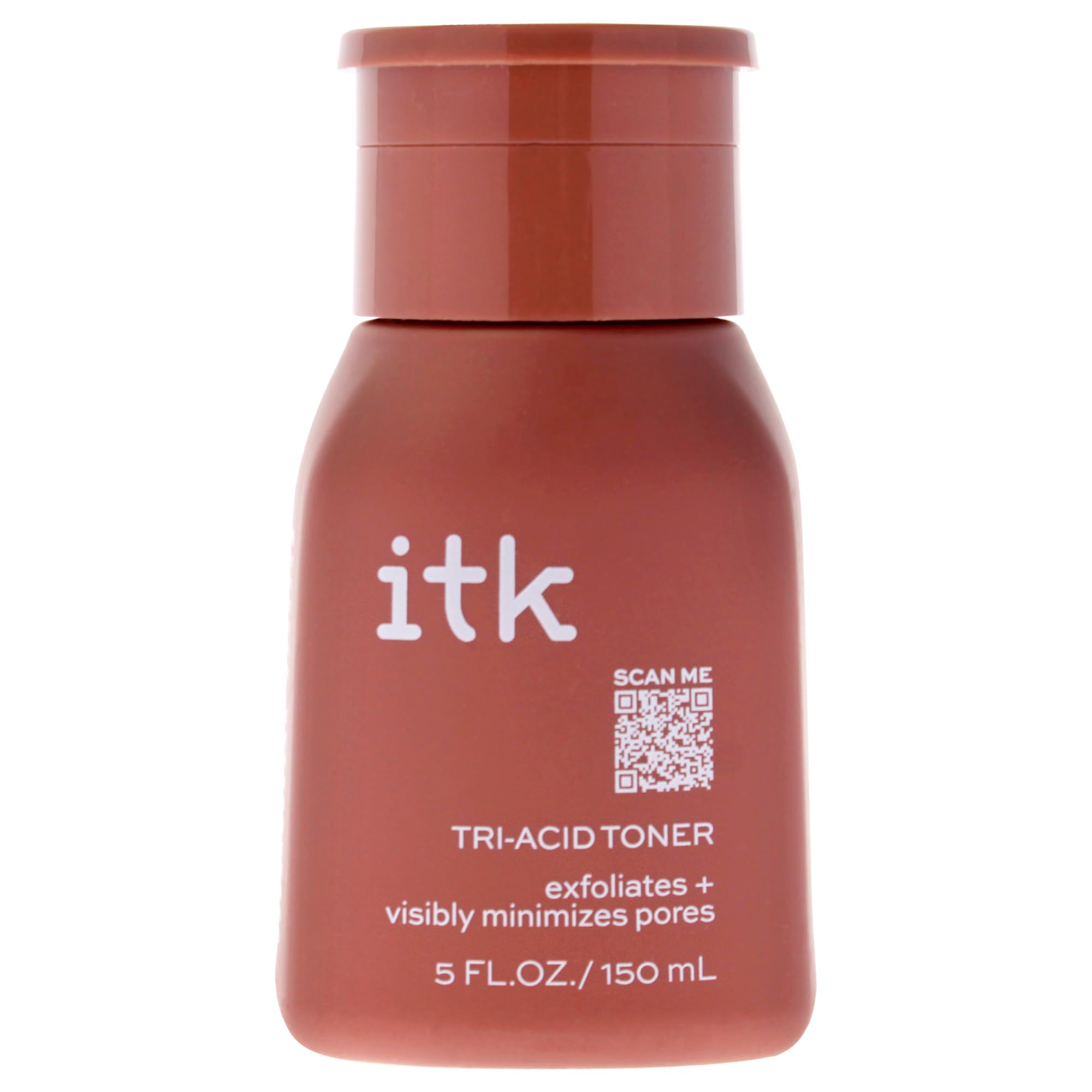 ITK Tri-Acid Facial Toner with AHA, BHA, PHA + Niacinamide - Exfoliate Face + Minimize Pores - Salicylic + Lactic Acid - Brighten Dark Spots + Glow, 5 Fl Oz