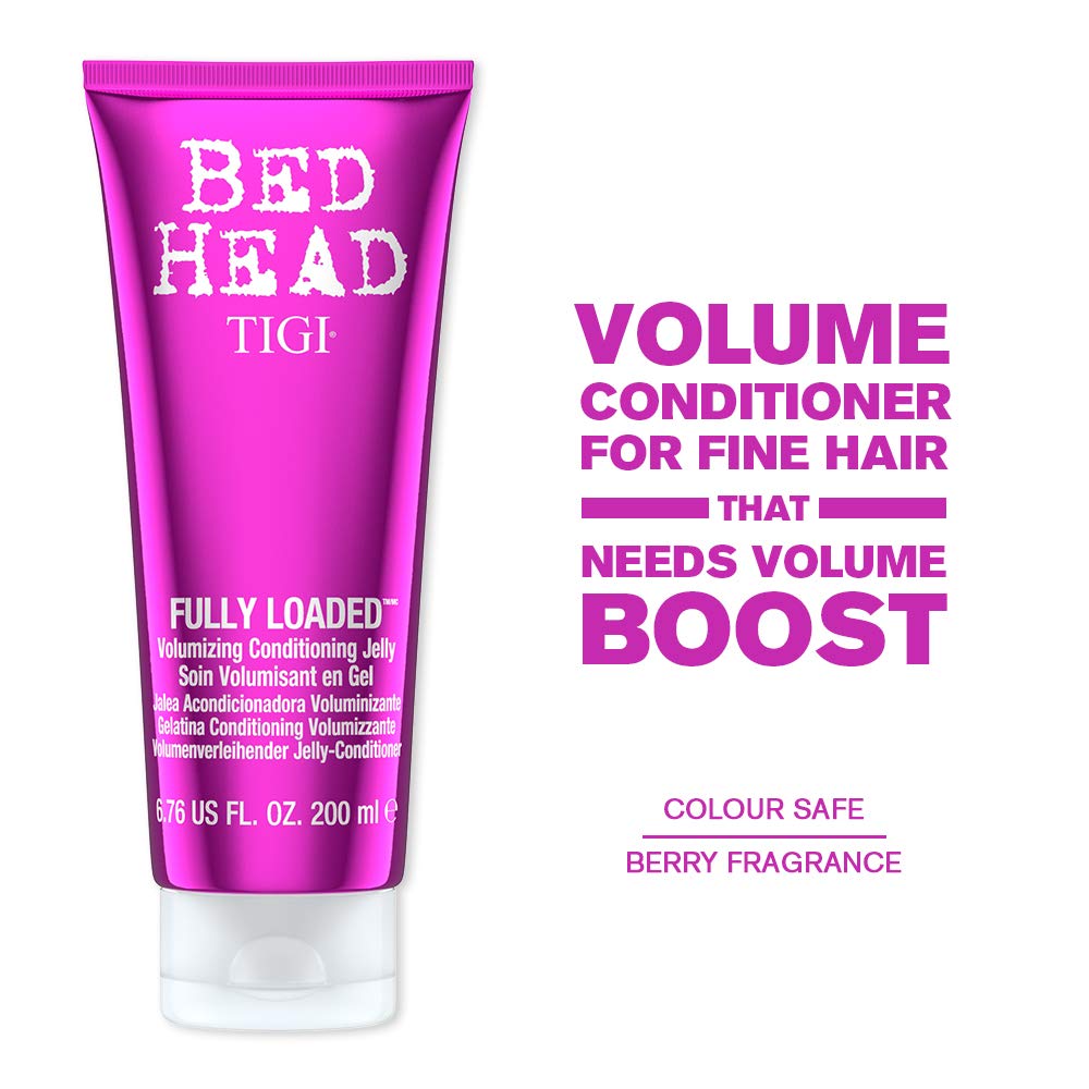 TIGI Bed Head Fully Loaded Volume Jelly Conditioner for Fine Hair; safe for coloured hair, 200 ml