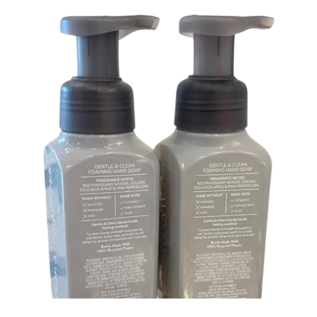 Bath & Body Works MAHOGANY APPLE Gentle & Clean Foaming Hand Soap Autumn Scents 8.75 fl oz – Pack of 2