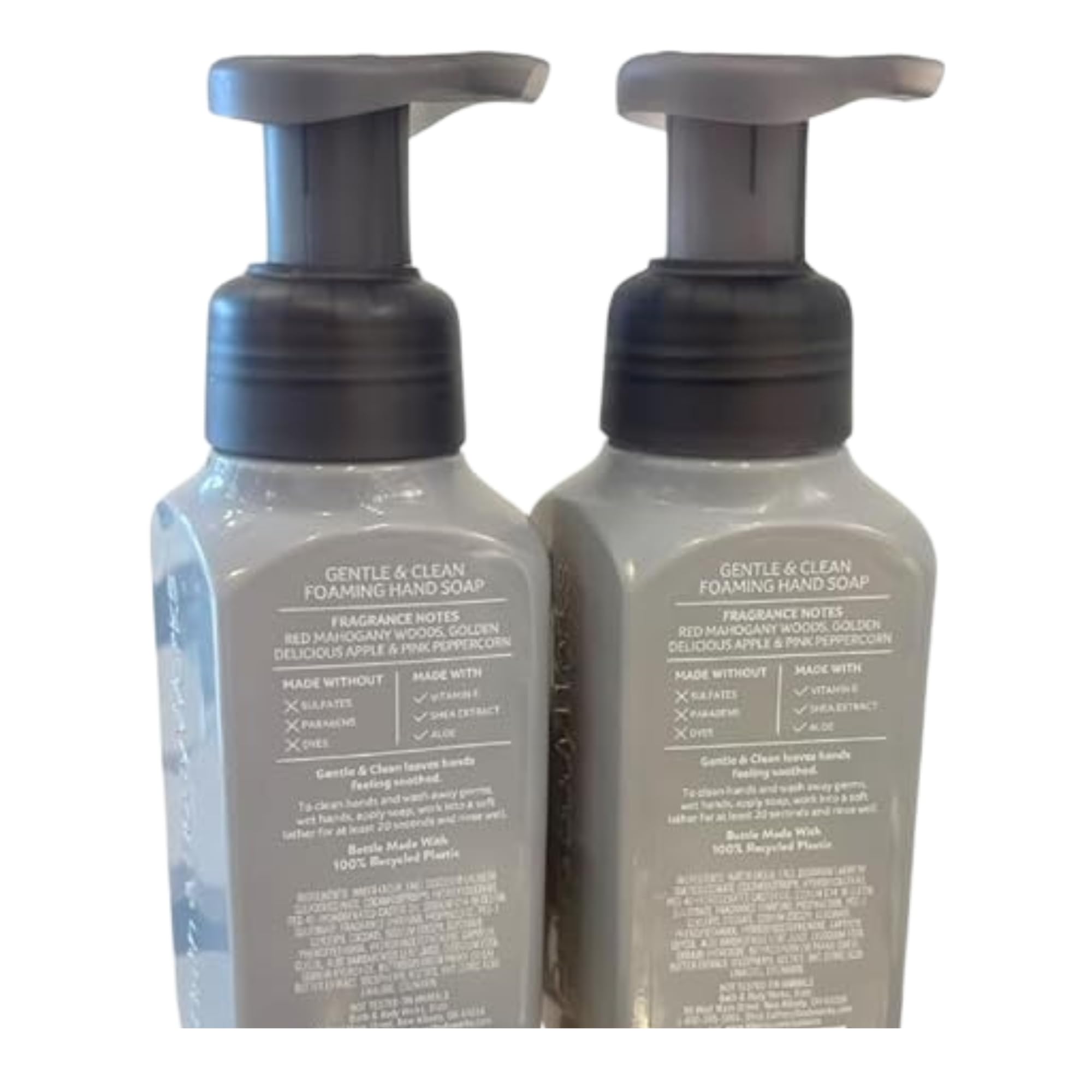 Bath & Body Works MAHOGANY APPLE Gentle & Clean Foaming Hand Soap Autumn Scents 8.75 fl oz – Pack of 2