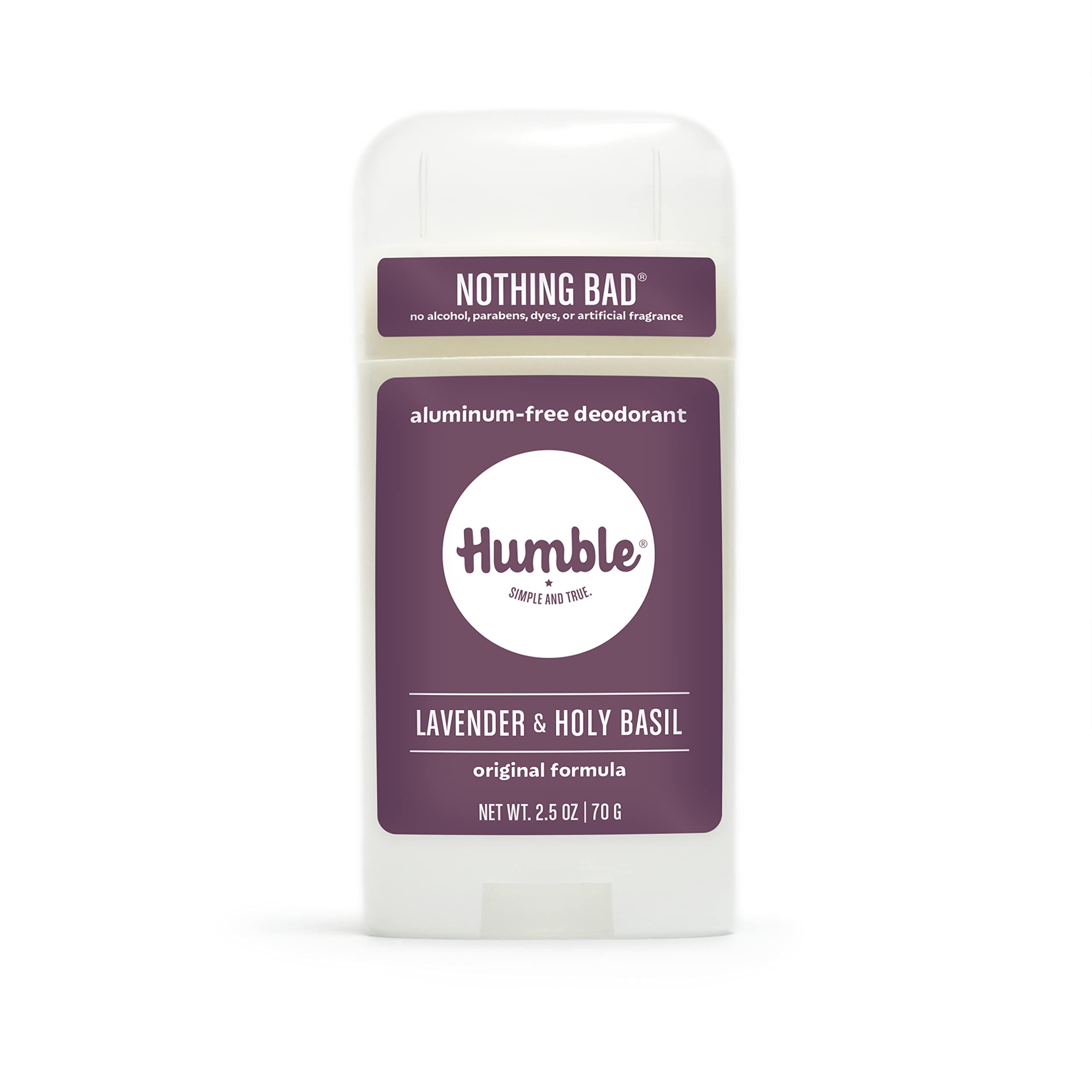 Essential Lavender And Holy Basil, 1-Pack: Humble All Natural Deodorant, Aluminum And Paraben Free, Cruelty Free Menâ€™S And Womenâ€™S Deodorant, Essential Lavender And Holy Basil, 1