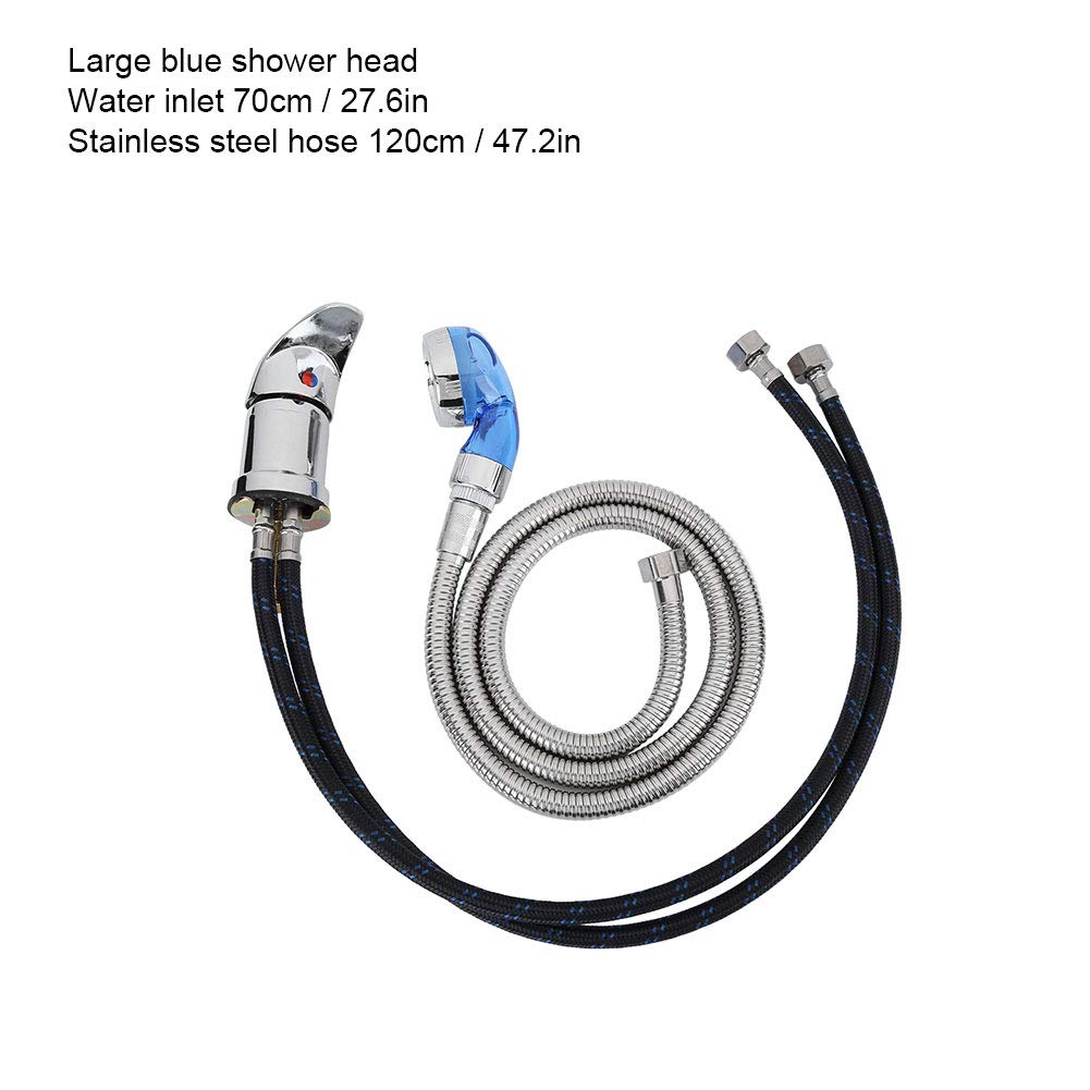 Shampoo Bed 70cm Faucet, 120cm Hose Shampoo Bed Shower Head Shampoo Valve Hair Salon Accessories