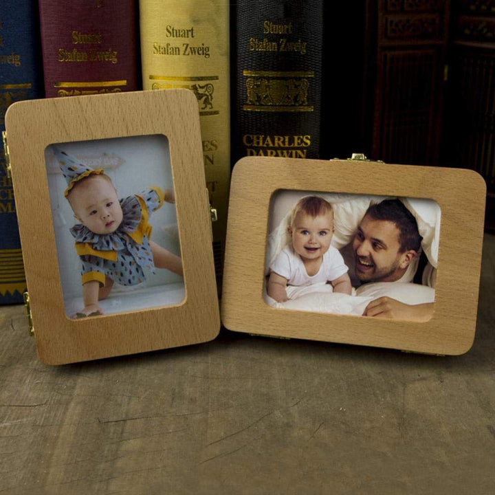 Janice Life Baby Tooth Keepsake Box, Wooden Tooth Fairy Box, Classic, Dark Burlywood, 5.51 x 4.29 x 1.22 Inches