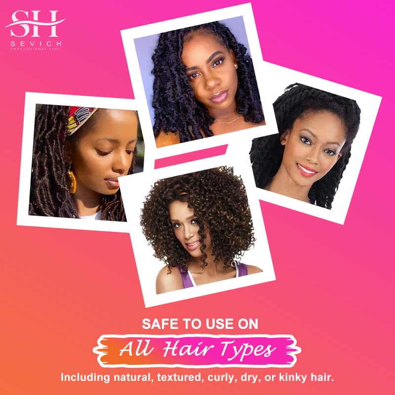 SEVICH Naturals Chebe Shampoo & Conditioner Set - with 100% African Chebe Essence Powder, Thin Loss Hair Treatment, Moisture&Repair Damaged Hair Root, Scalp Skin Refresh 2Pcs