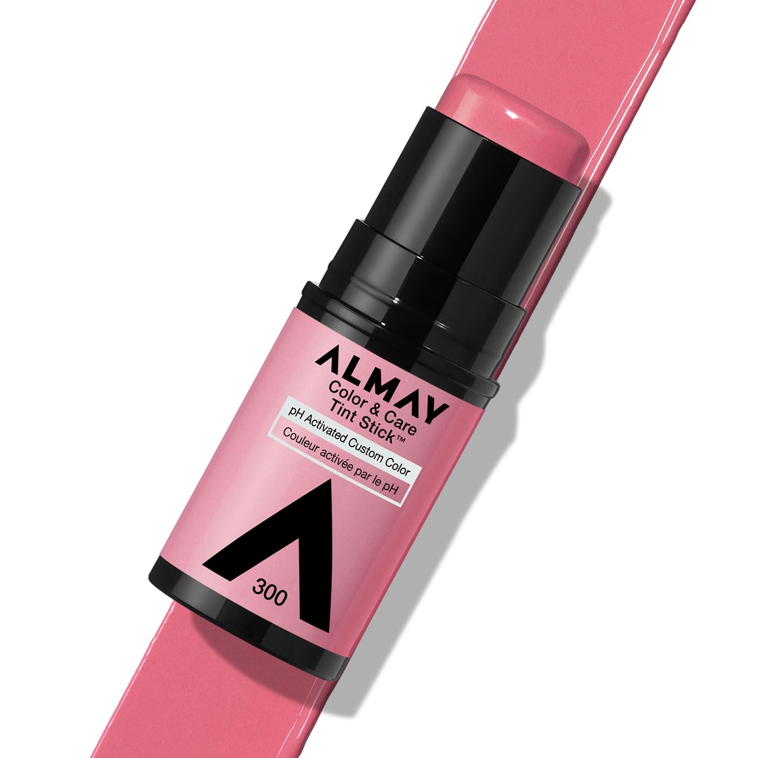 Almay Lip and Cheek Tint, Color & Care Tint Stick, Multi-Use Moisturizing Blush and Lip Color, Dewy Finish, 300 Rose Flush, 0.25 oz