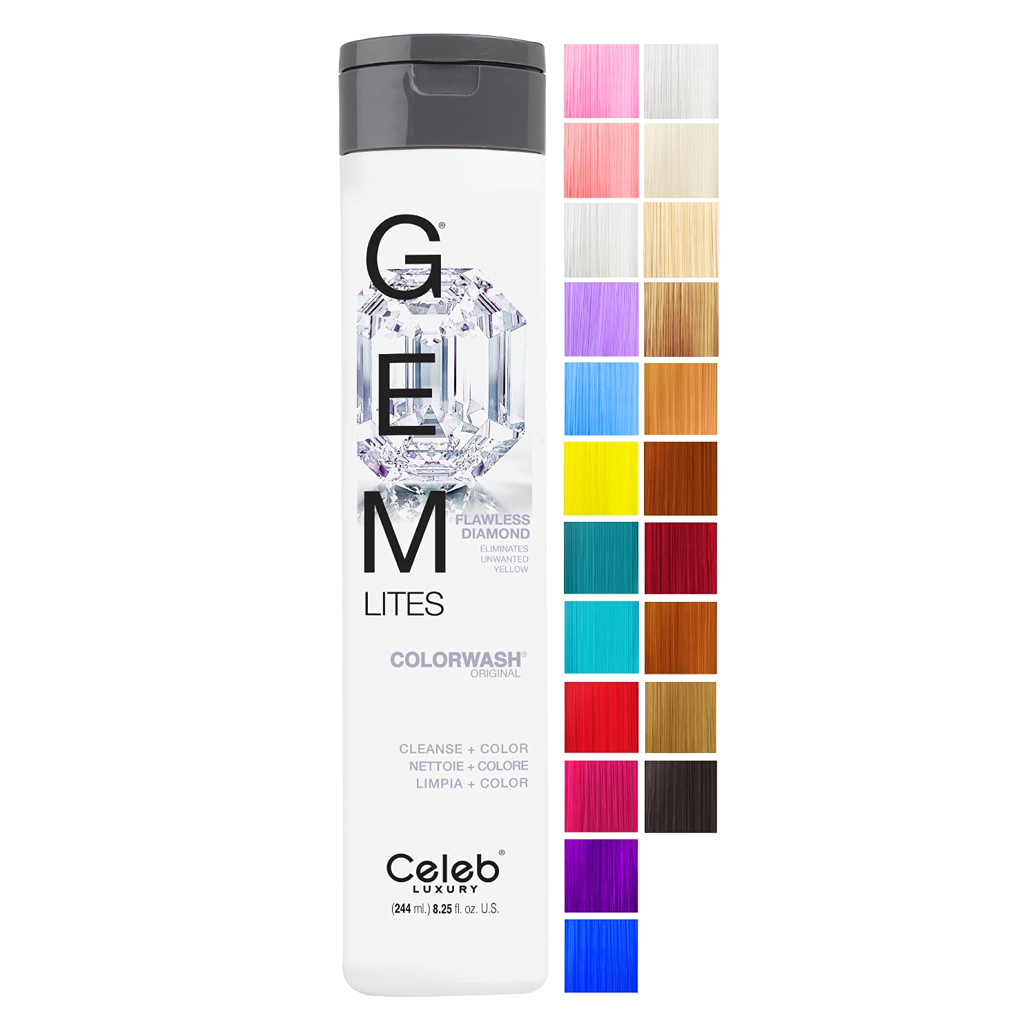 GEM LIGHTS COLORWASH SHAMPOO FLAWLESS DIAMOND by GEM LIGHTS