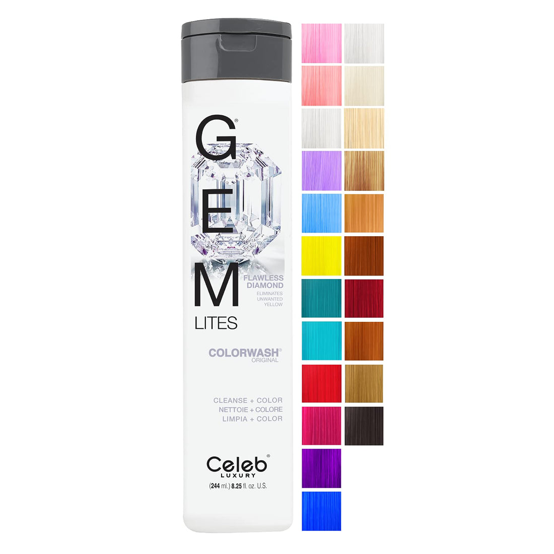 GEM LIGHTS COLORWASH SHAMPOO FLAWLESS DIAMOND by GEM LIGHTS