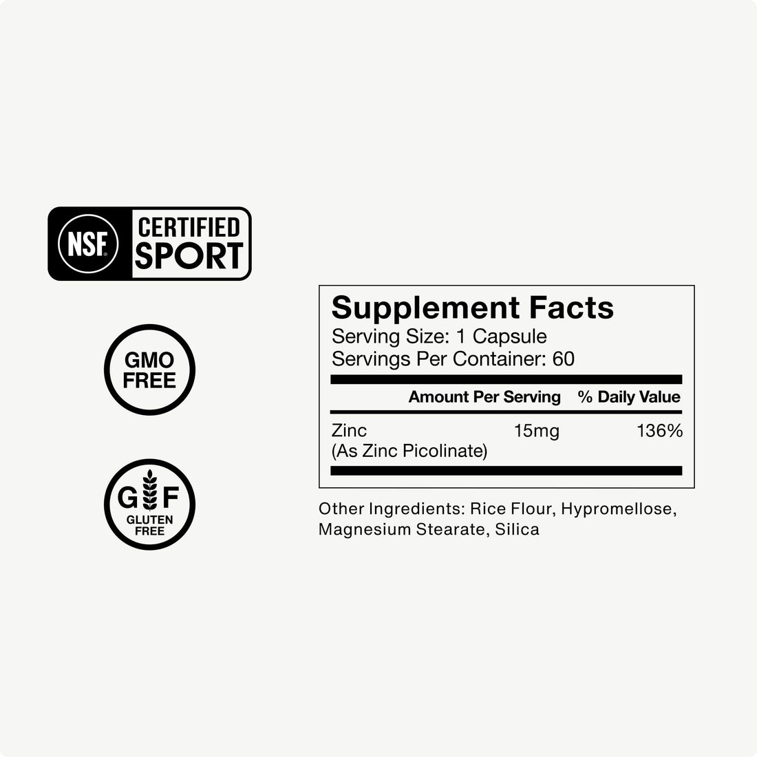 Momentous Zinc Picolinate 15mg - Immunity & Hormone Support - Bioavailable Zinc Supplement - Promotes Joint Health & Lean Muscle Mass - NSF Certified, GMO-Free, Gluten Free, 60 Servings