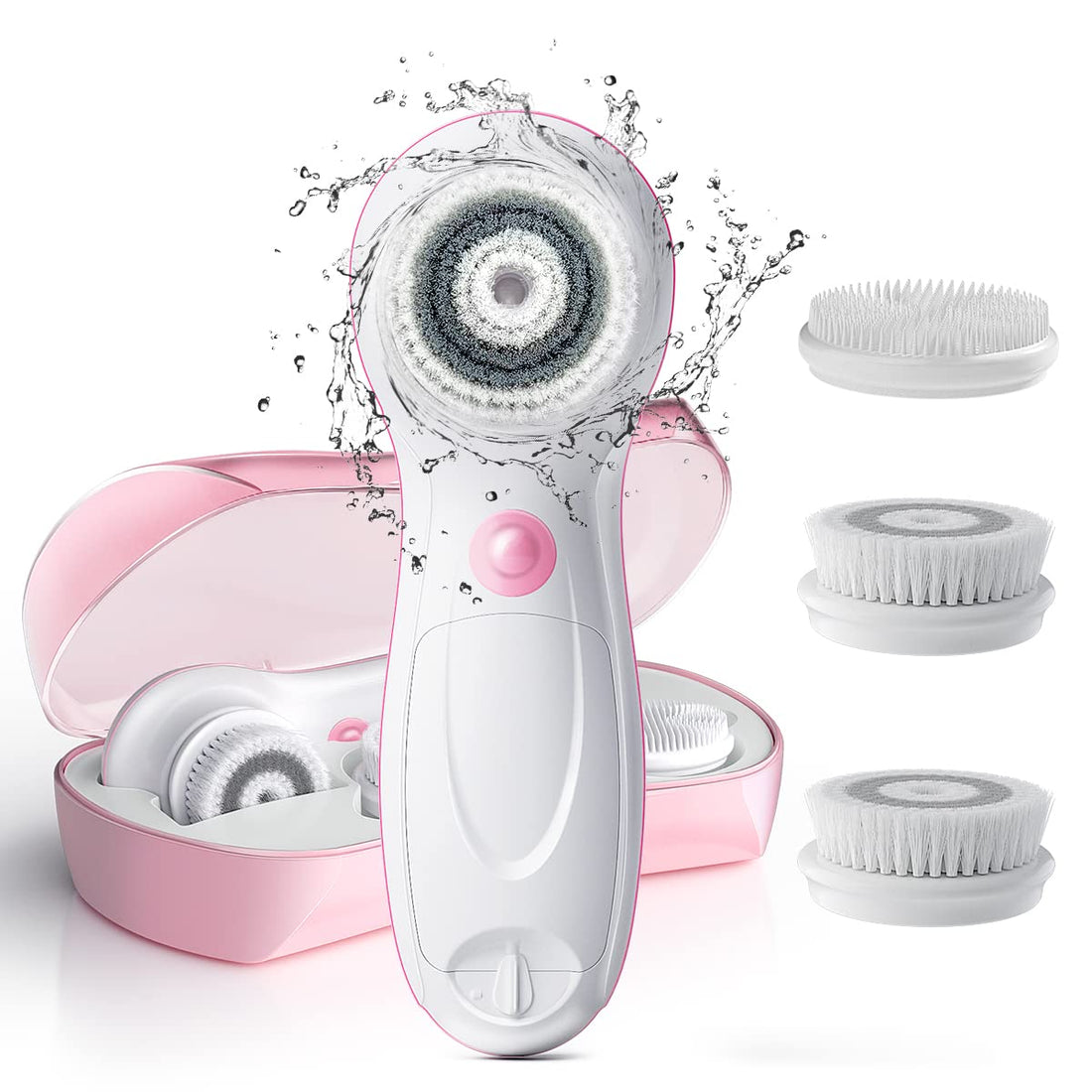 TOUCHBeauty AS-0759AG 360 Rotating facial microdermabrasion brush with 3 replacement cleansing bursh head