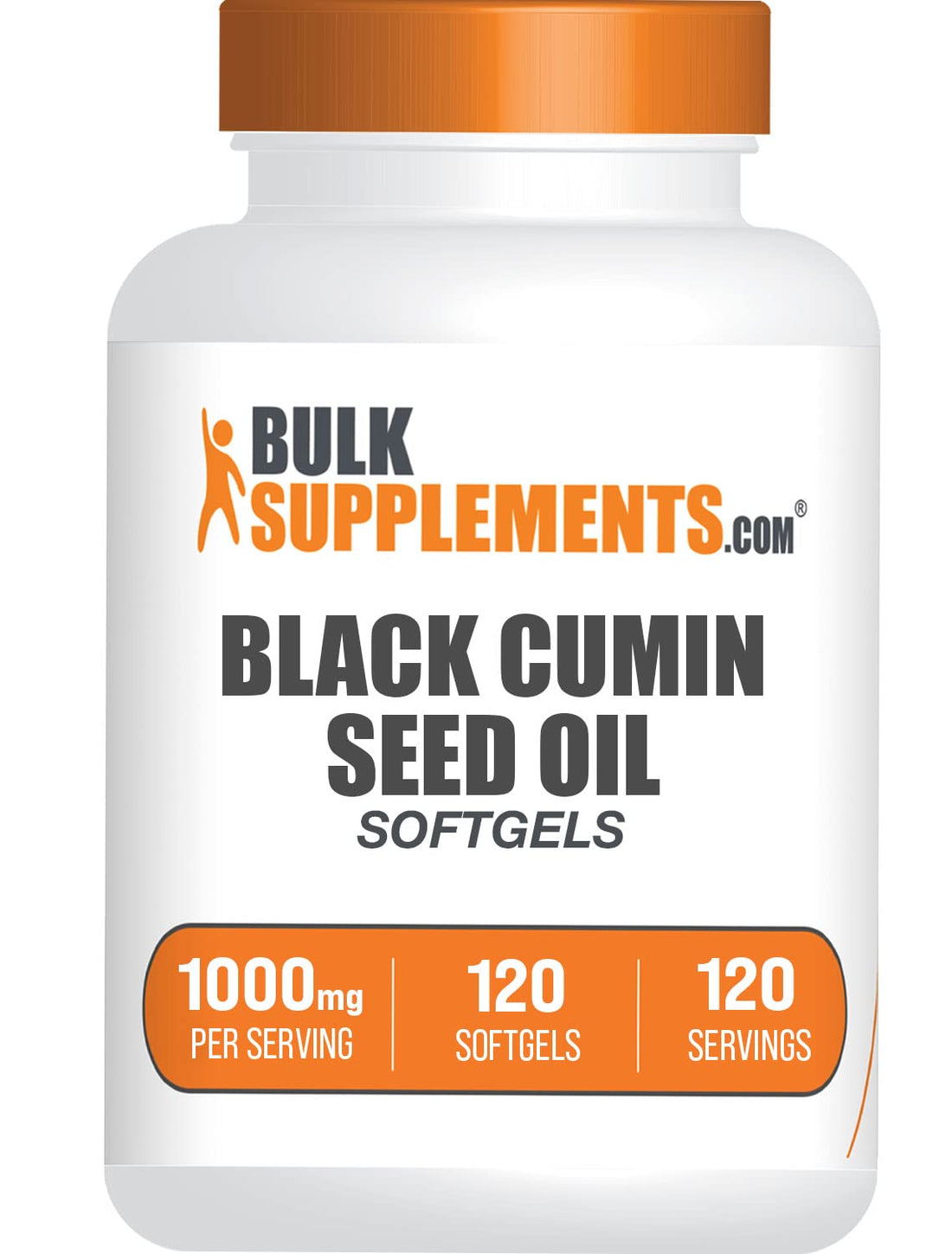 BulkSupplements.com Black Cumin Seed Oil Softgels - Black Cumin Seed Supplement, Black Cumin Seed Oil 1000mg - Gluten Free, 1 Softgel per Serving, 120 Count (Pack of 1)