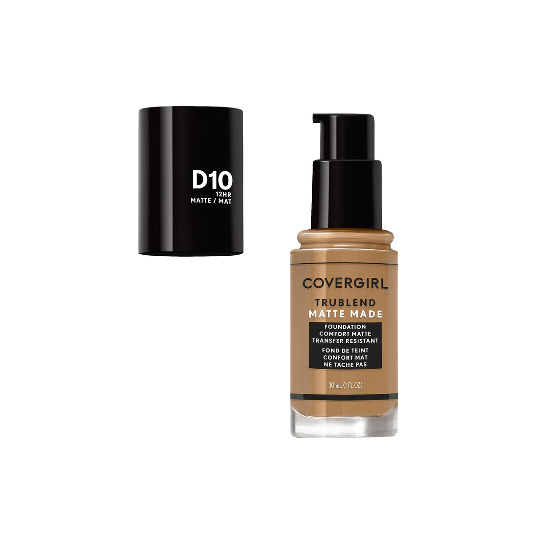 COVERGIRL Covergirl Trublend Matte Made Liquid Foundation, D10 Golden Caramel, 1.014 Ounce