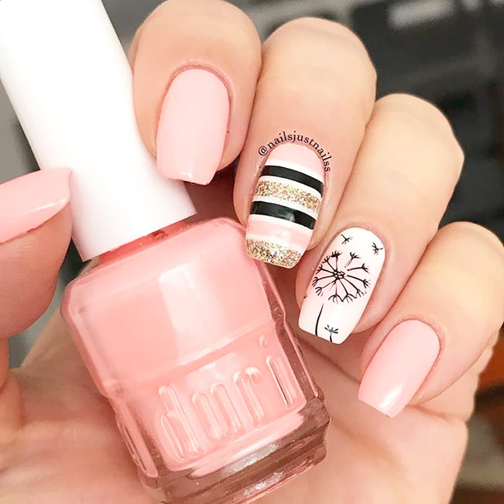 duri Nail Polish, 108S, Pillow Pink, Pastel peach pink shade, 0.5 fl. oz. 15 ml.