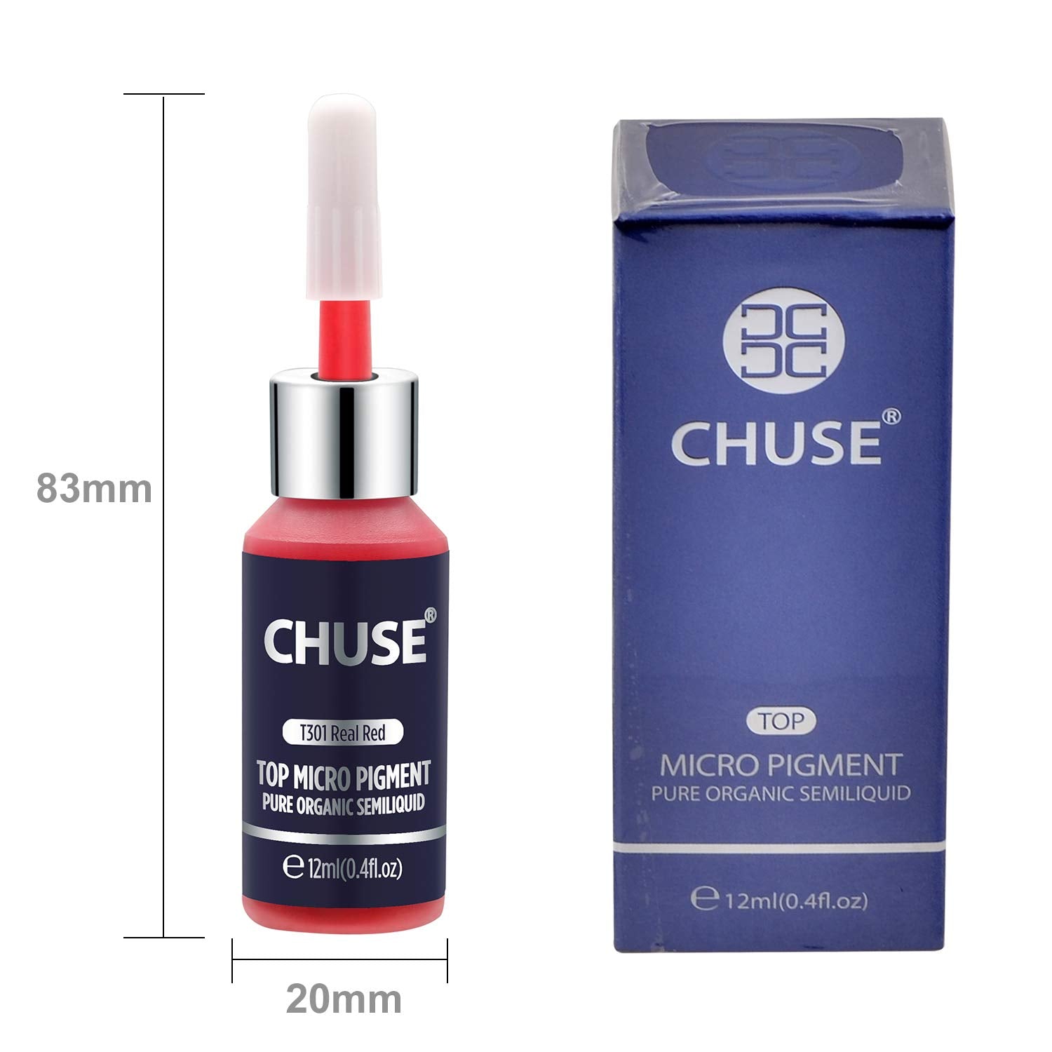 CHUSE PMU Lip Pigments 0.4oz/12ml (T301 Real Red)