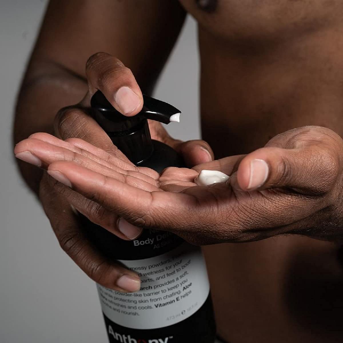 Anthony No Sweat Body Defense Deodorant for Men ââ‚¬â€œ (Pack of 2) Anti-Chafing, Anti-Itch Cream-to-Powder Lotion for Sweat and Body Odor Control ââ‚¬â€œ 3 Fl. Oz