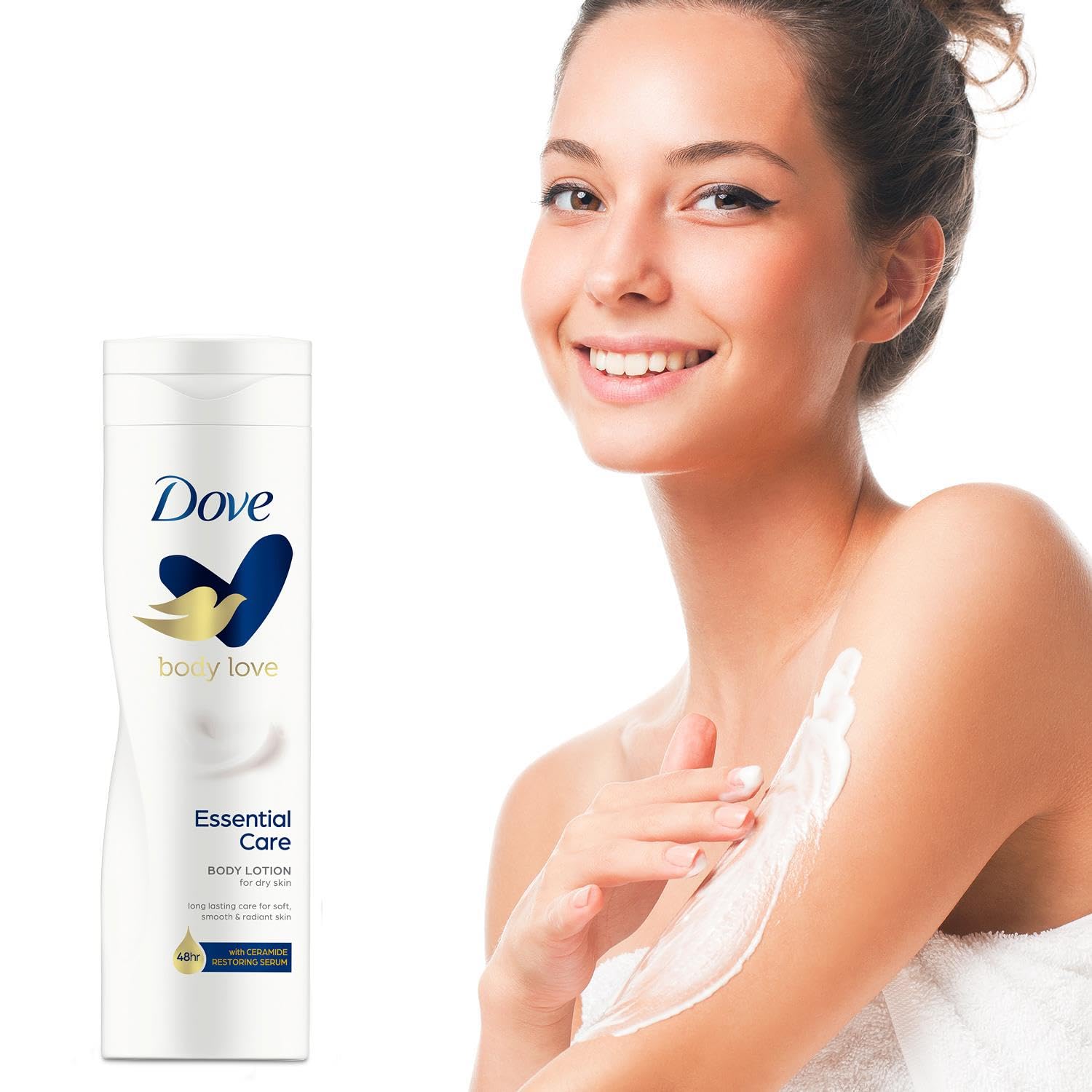 Dove Essential Nourishment Body Lotion - Dry Skin (250ml) - Pack of 2 by Dove