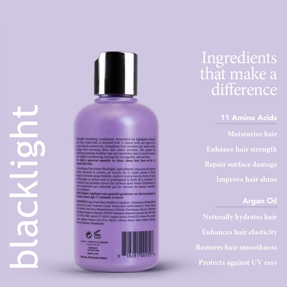 Oligo Professionnel Blacklight Nourishing Conditioner | Paraben Free | Moisturizing Hydration | Vegan Friendly Color Extender (8.5 Oz)