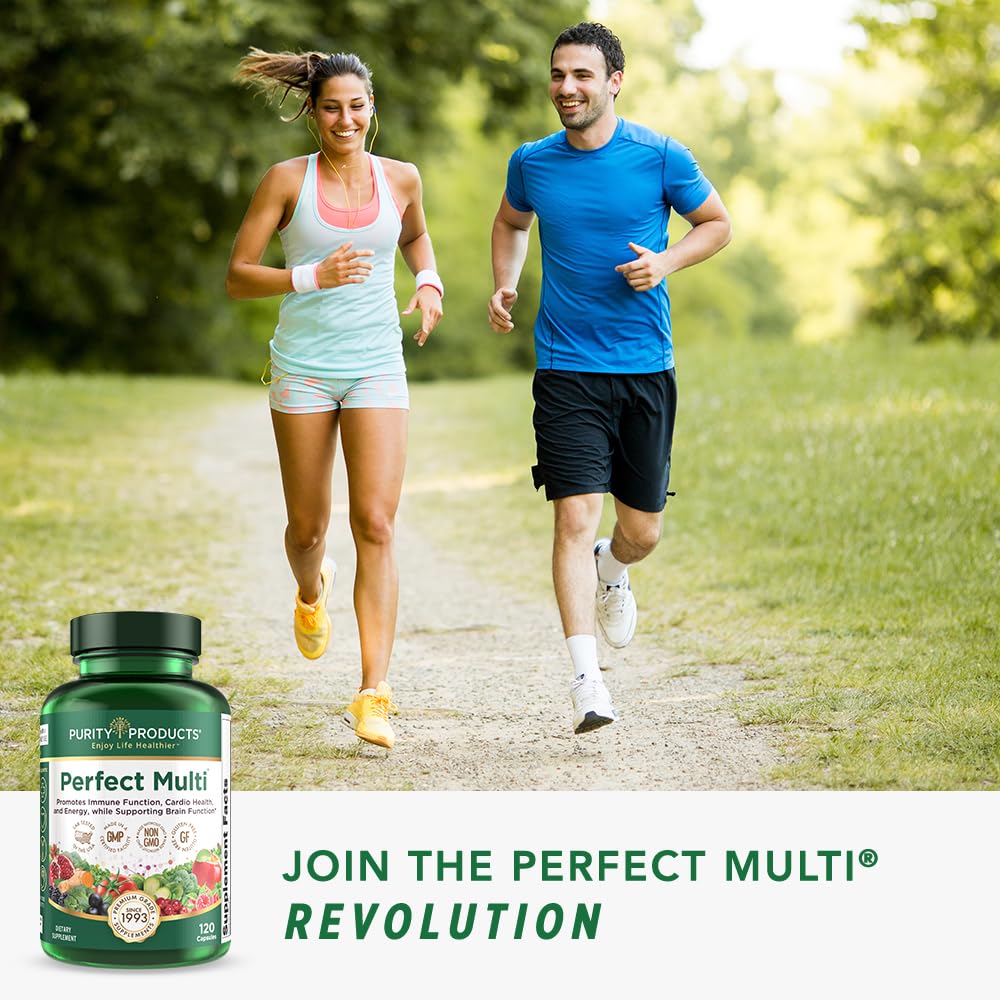 Purity Products Perfect Multi - Multivitamin Packed with Vitamins, Minerals and Phytonutrients - 60 Breakthrough Nutrients - Support for Healthy Immunity, Normal Energy Levels - 120 Capsules (1)