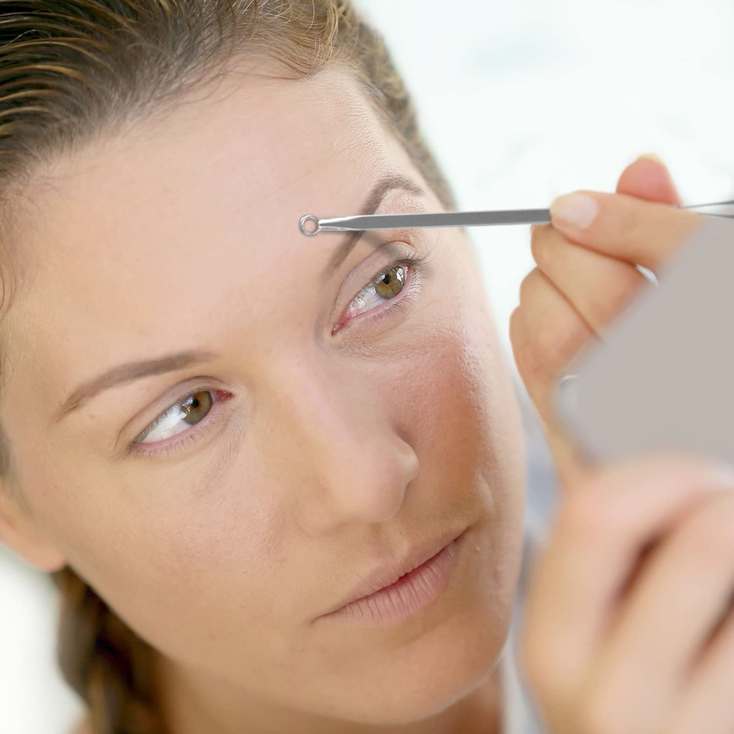 Luxxii - Acne Removal Needle, Whitehead & Blackhead Remover, Pimple Extractor Tool (A)