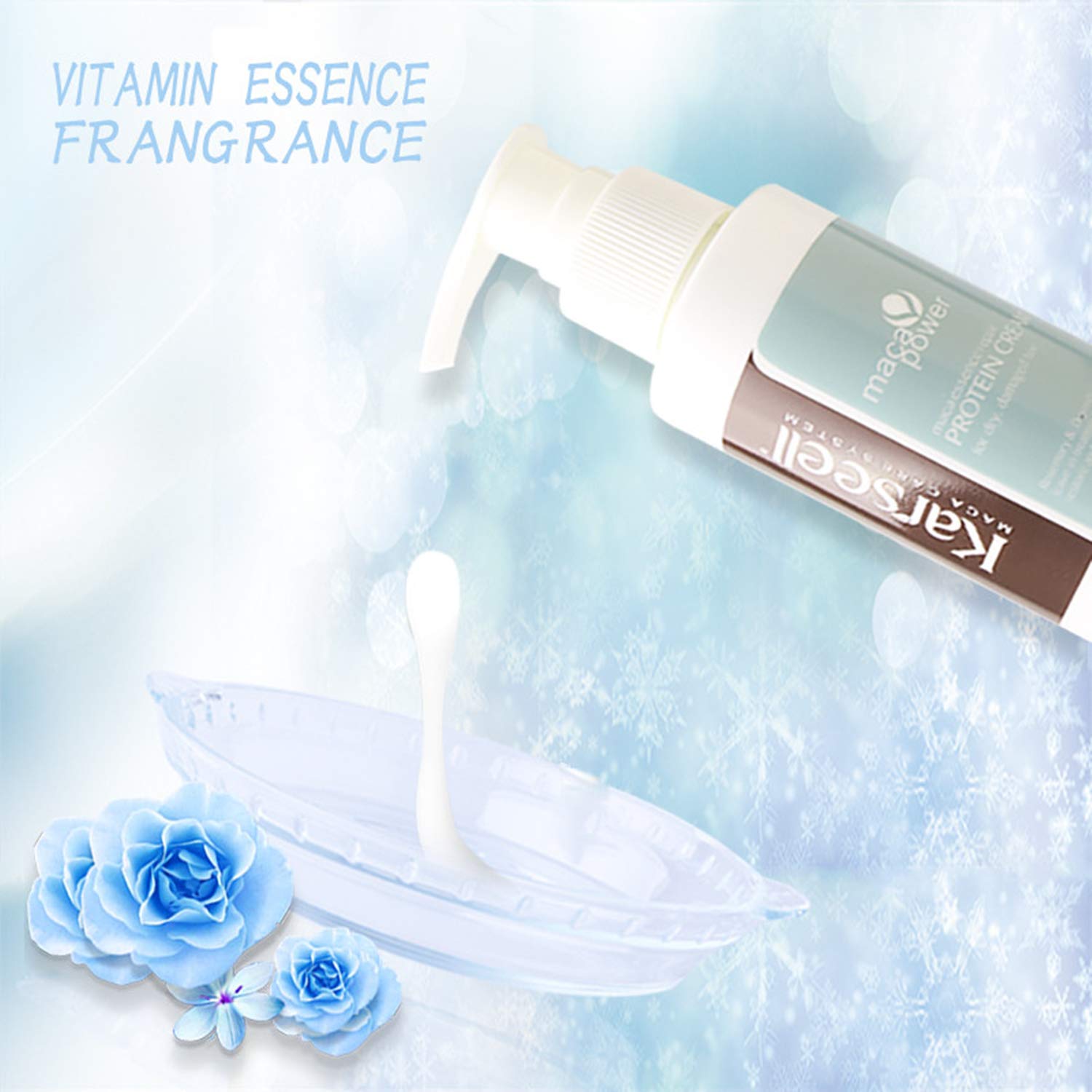 Karseell Repair Protein Cream Leave-In Conditioner Hair Treatment Organic Protein Cream for Dry Damaged Hair