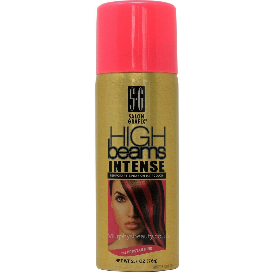 high beams Intense Temporary Spray on Hair Color Popstar Pink #43 2.7 Ounce