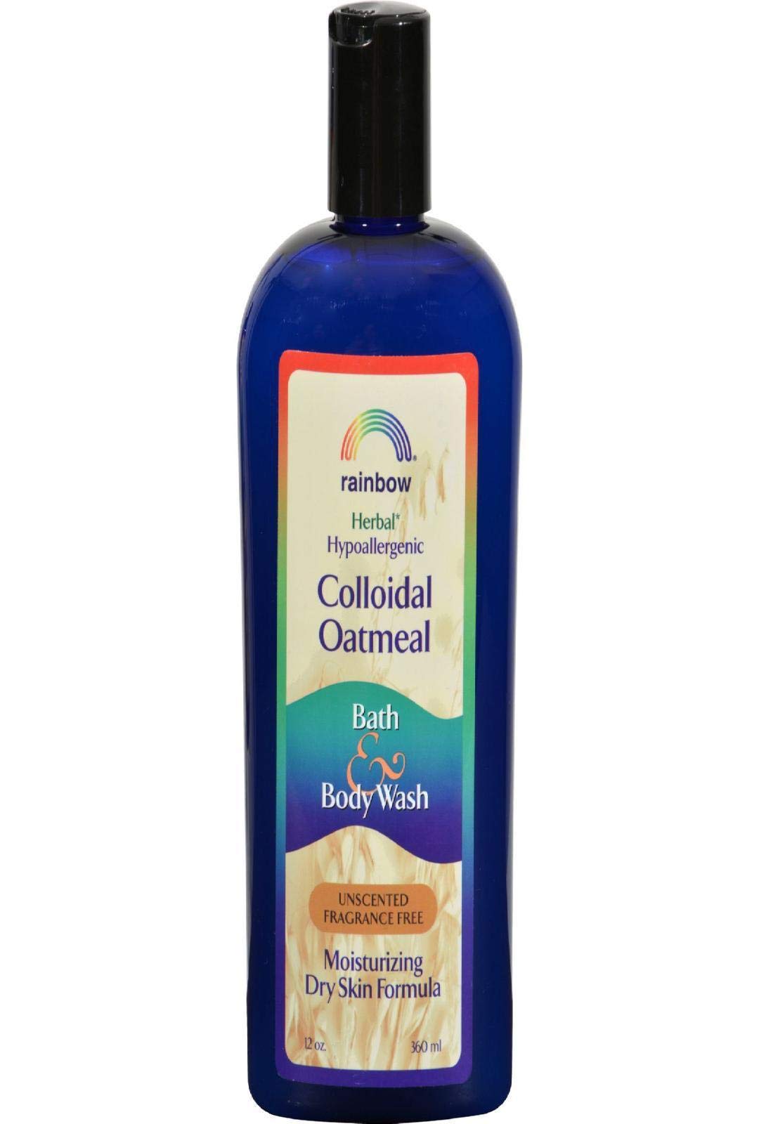 Rainbow Research Colloidal Oatmeal Bath and Body Wash, Fragrance Free, 12 Fluid Ounce by Rainbow Research