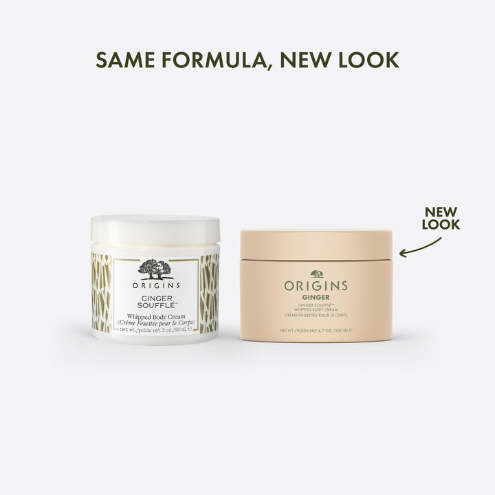 Origins Ginger Souffle Whipped Body Cream | Body Butter For Dry Skin | With Ginger, 6.7 Fl Oz