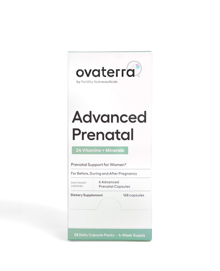 Ovaterra Advanced Prenatal, Prenatal Vitamins for Women with Choline, Methylfolate, Chelated Iron, Vitamins A, B6, and B12, 4-Week Supply Prenatal Multivitamin (28 Capsule Packs)