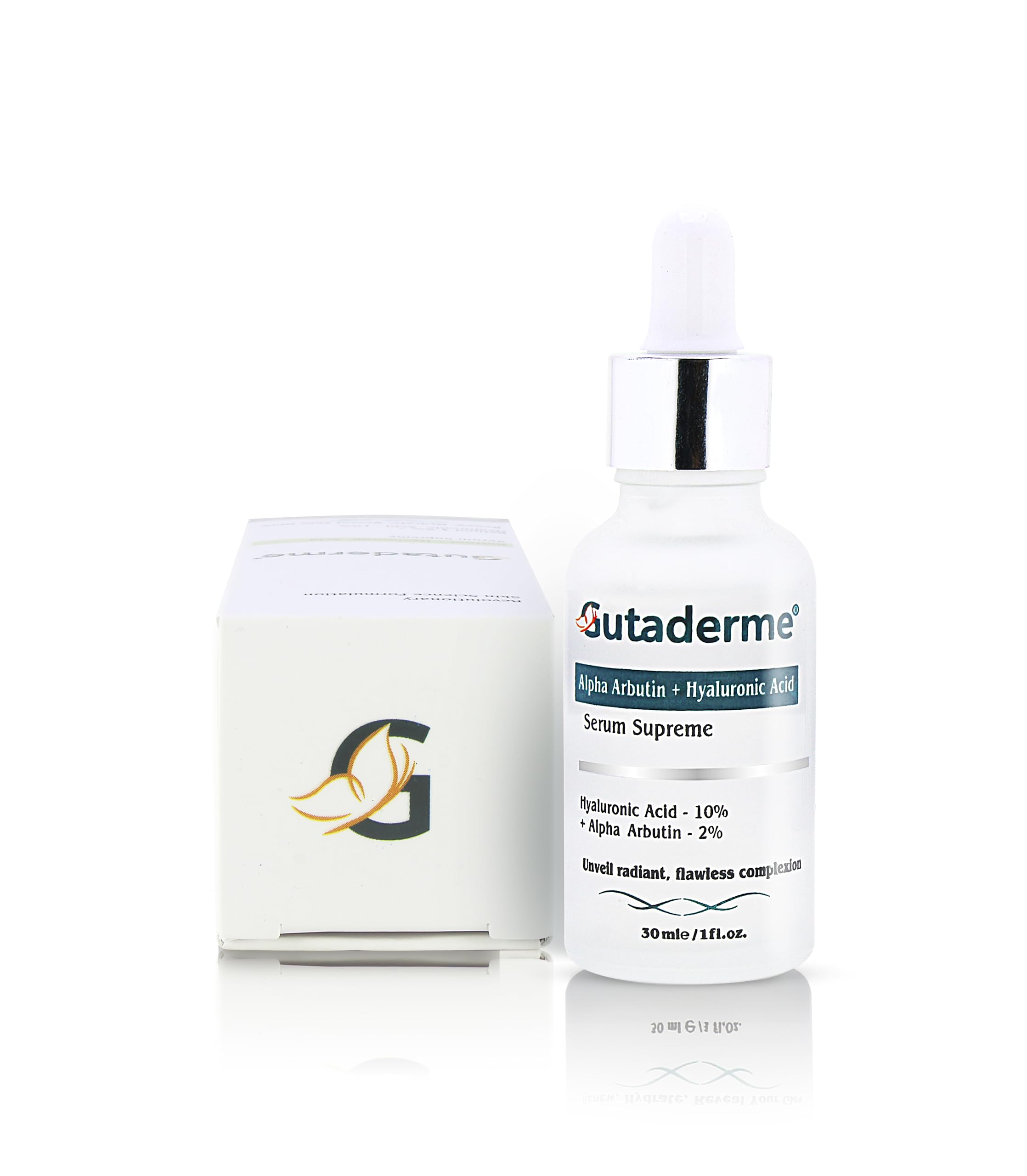 Gutaderme Alpha Arbutin + Hyaluronic Acid Serum for Face Hylunaric Acid Moisturizer, 30ml/1fI.oz