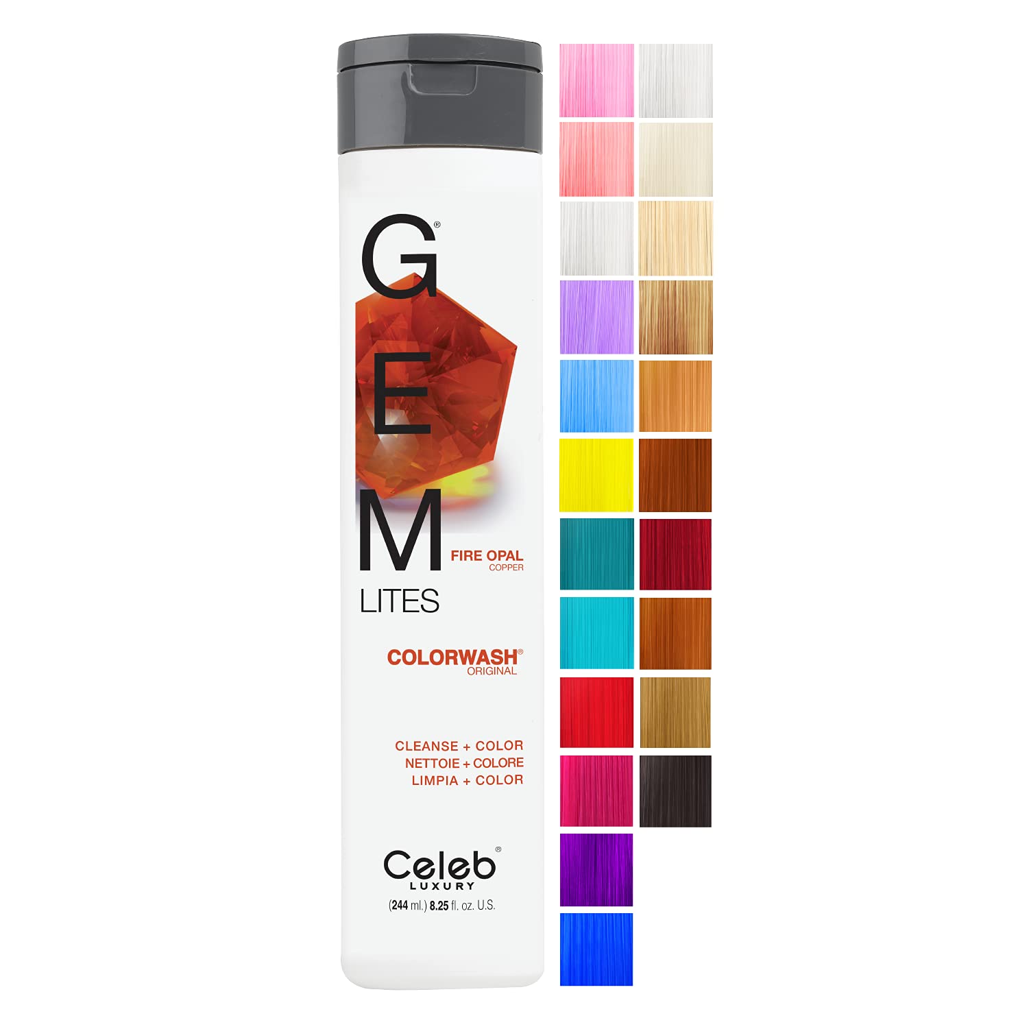 Gem Lites colorwash, FIRE OPAL, 8.25 oz. by GEM LITES
