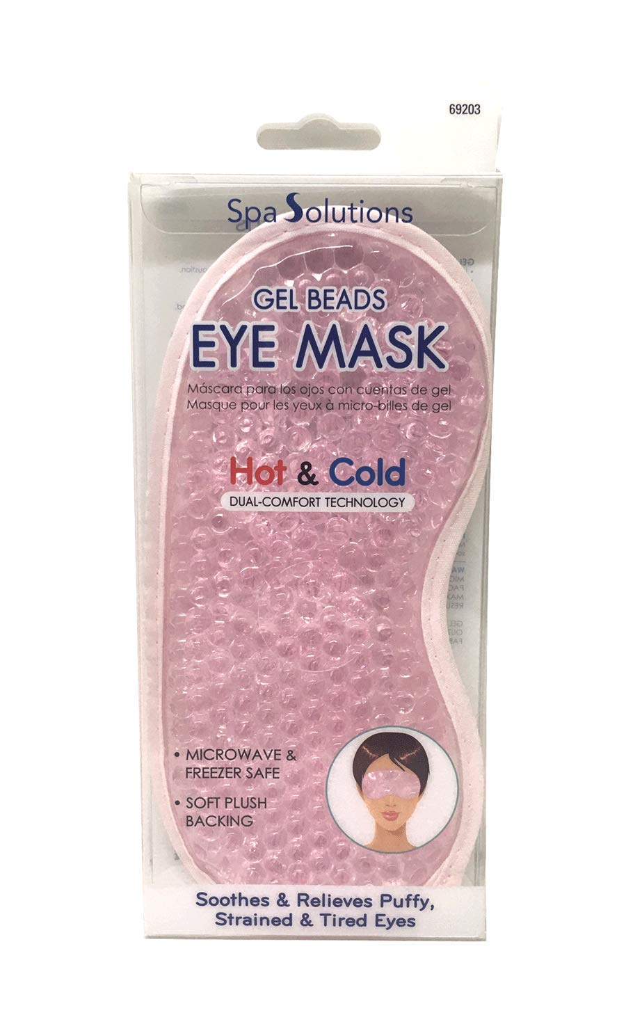 Spa Solution Gel Beads Eye Mask (Pink) #69203