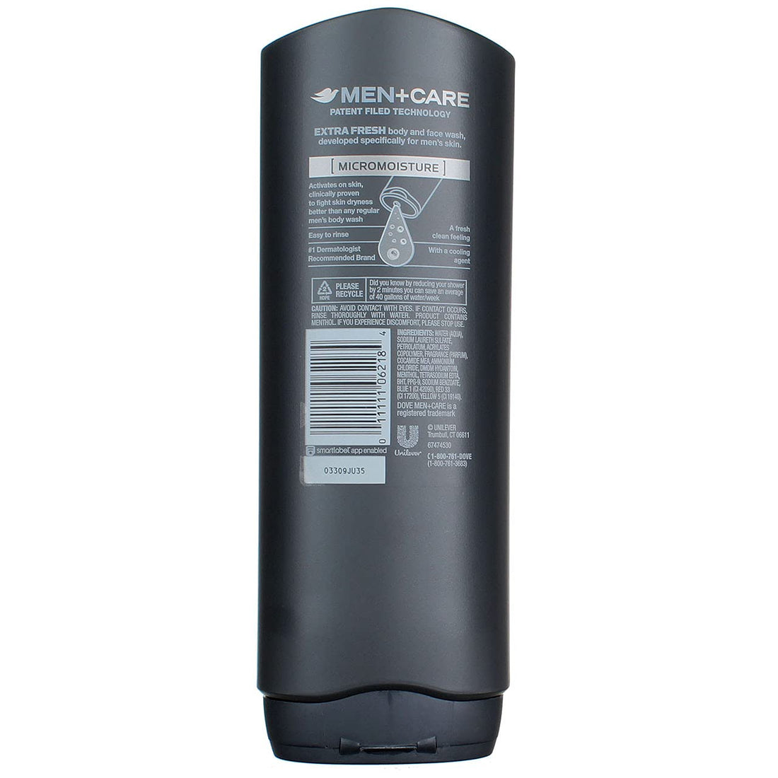 Dove Men +Care Body and Face Wash - Extra Fresh - 18 oz - 2 pk