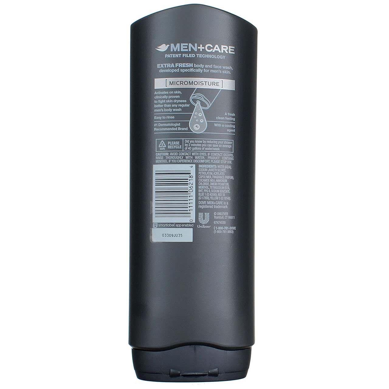 Dove Men +Care Body and Face Wash - Extra Fresh - 18 oz