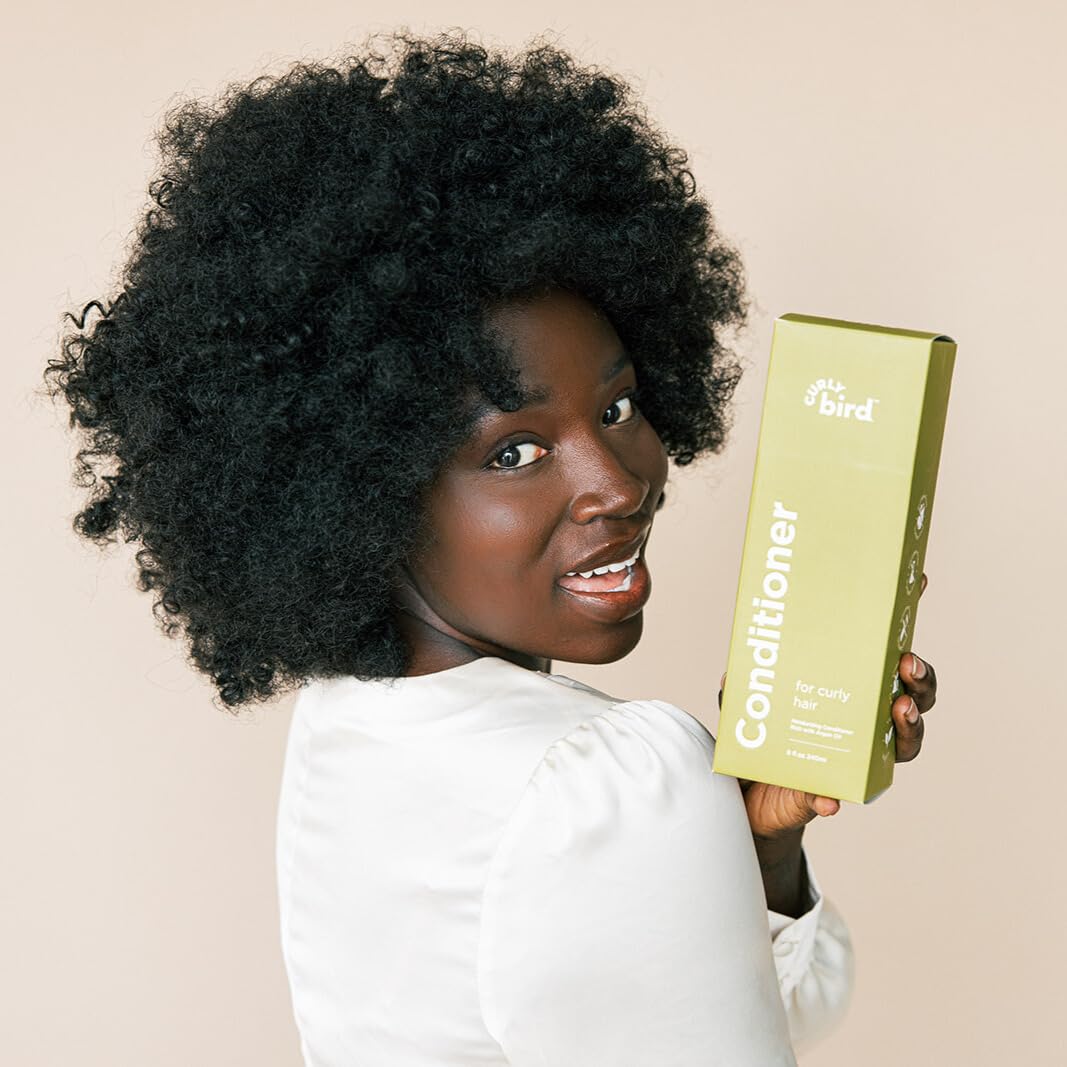 Deep Curl Conditioner | for Adults & Kids | Natural and Organic Ingredients | Featuring Argan Oil | Artificial Fragrance Free | Leave in or Wash Out | 8 Fl Oz
