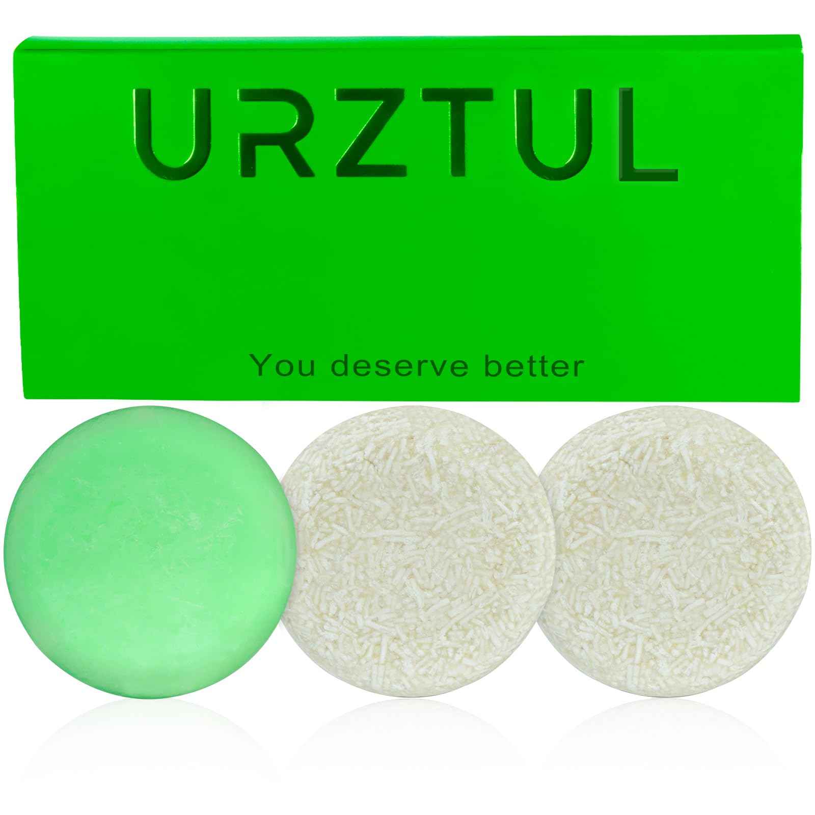 3 PCS Rice Water Shampoo and Rosemary Biotin Conditioner Bar Set for Thinning Hair, Natural Solid Shampoo Soap Bar Oil Control for Men Women Hair Growth Strengthening, Hair Thickening & Regrowth Combo