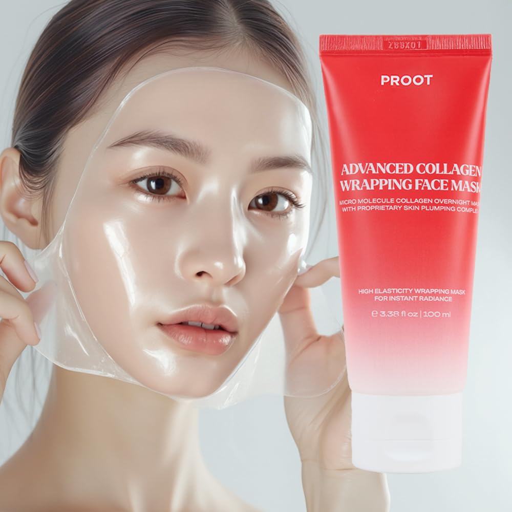 Collagen Wrapping Mask | Collagen Peel Off Mask | Korean Collagen Wrapping Mask | Collagen Overnight Face Mask | Glass Skin Face Mask | Korean Skincare | Suitable For Sensitive Skin | 3.38 Fl Oz