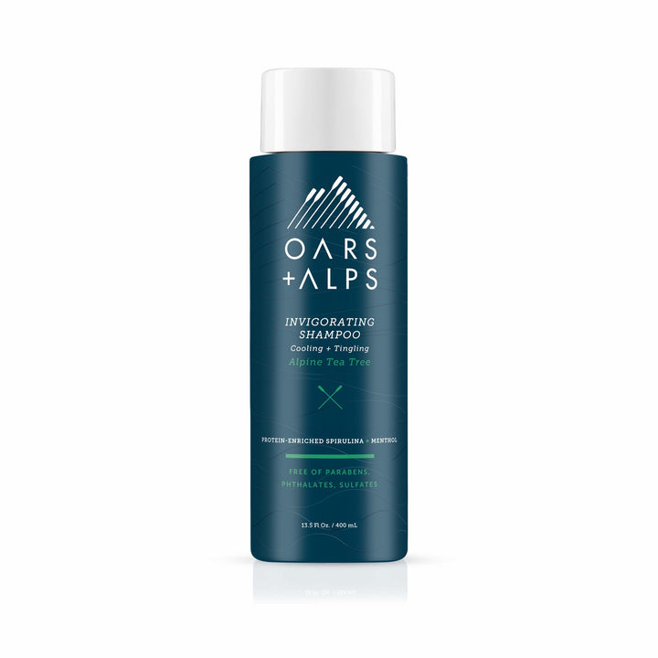 Oars + Alps Men's Sulfate Free Shampoo, Infused with Witch Hazel and Tea Tree Oil, Alpine Tea Tree, 13.5 Fl Oz Each